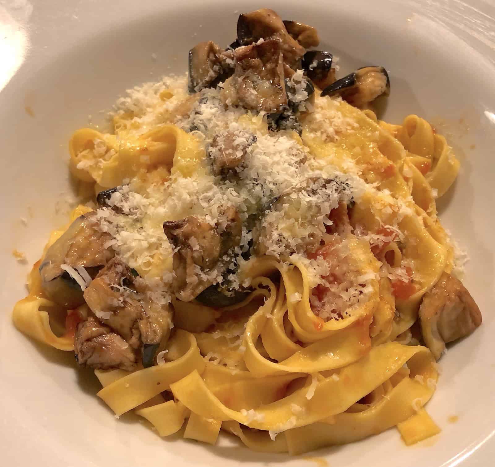 Fettuccine de Norma at Semolina in Kadıköy, Istanbul, Turkey