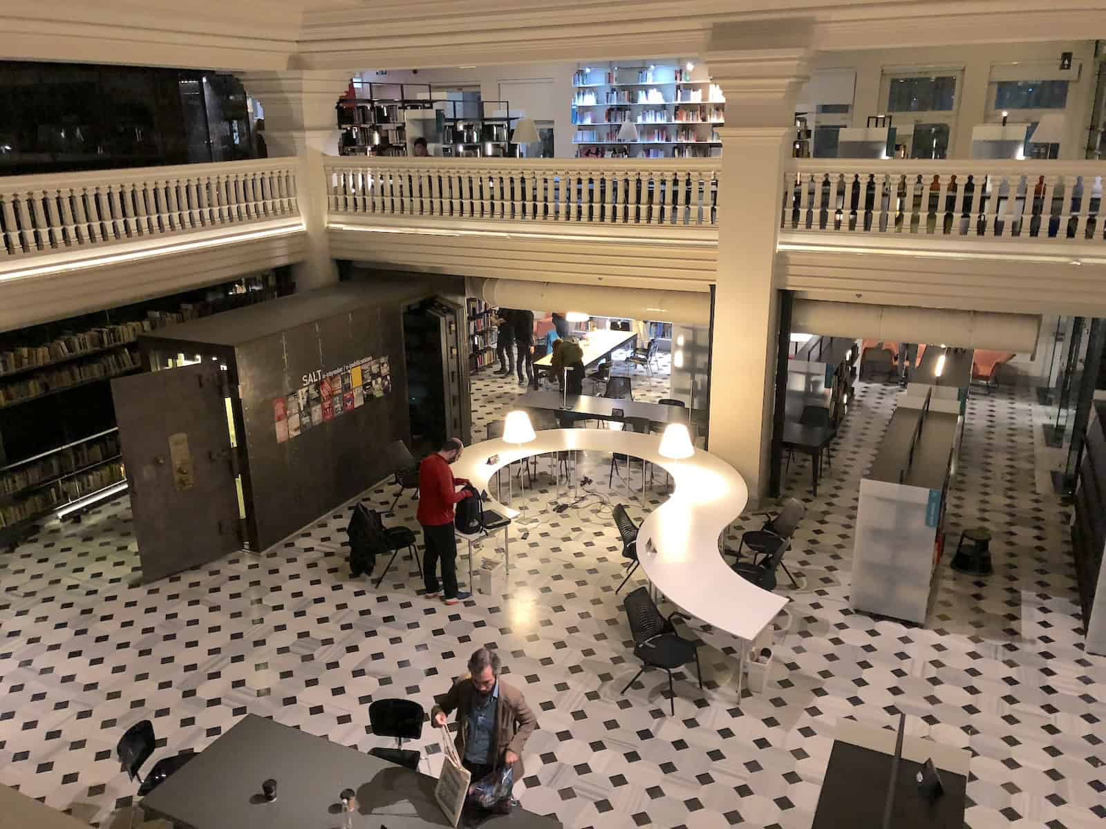 Research library at SALT Galata in Istanbul, Turkey