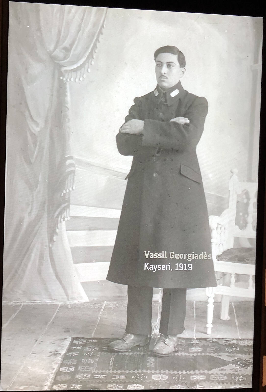 Photo of Vassil Georgiades (Kayseri, 1919) at SALT Galata in Istanbul, Turkey