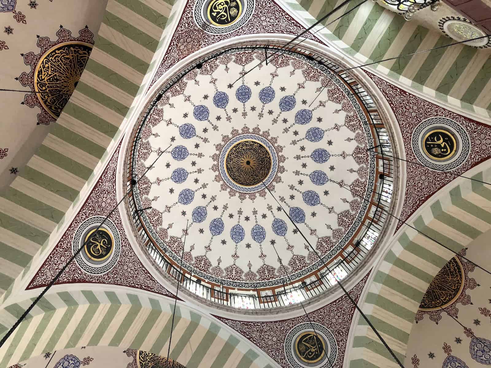 Dome at the Mihrimah Sultan Mosque in Üsküdar, Istanbul, Turkey