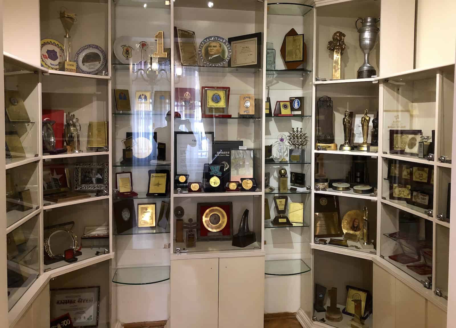 Awards at the Barış Manço Museum in Istanbul, Turkey