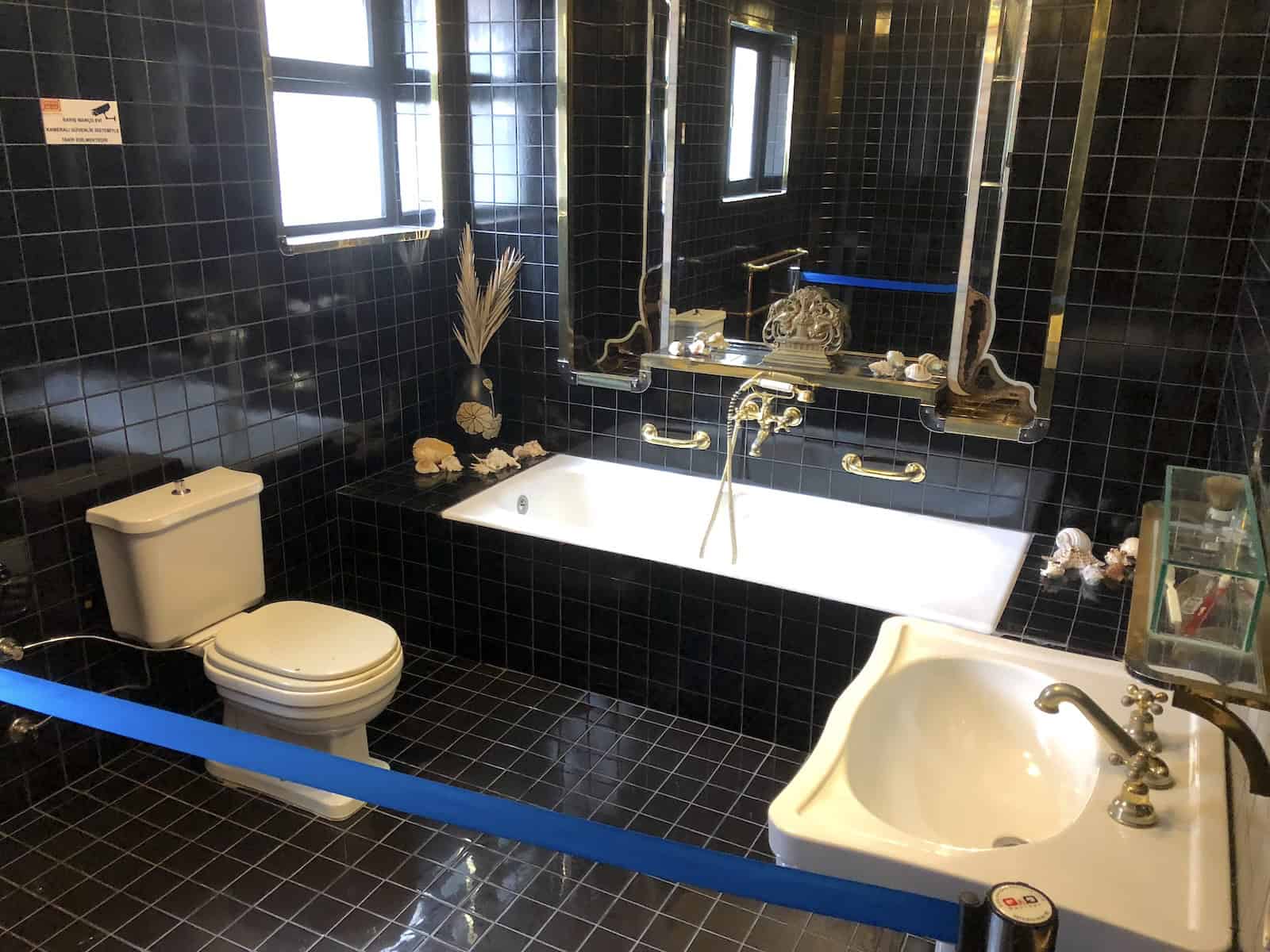 Bathroom at the Barış Manço Museum in Istanbul, Turkey