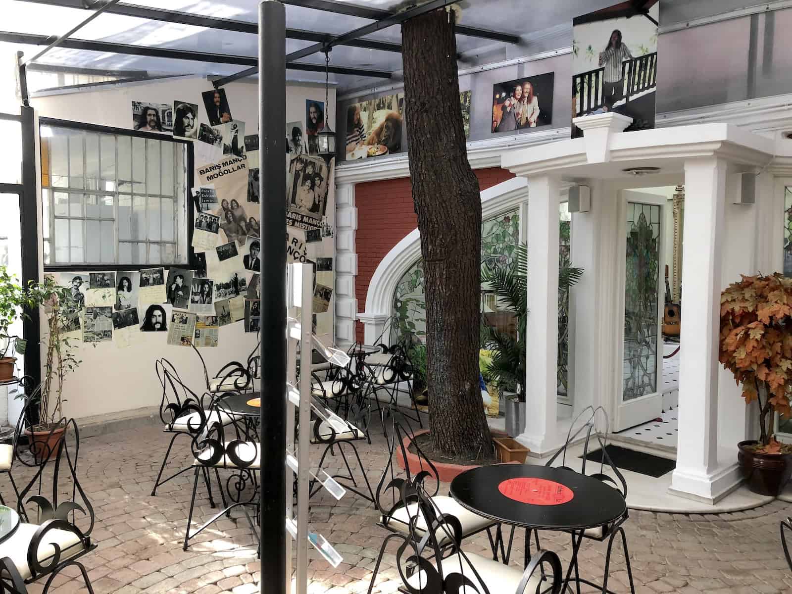 Winter garden at the Barış Manço Museum in Istanbul, Turkey