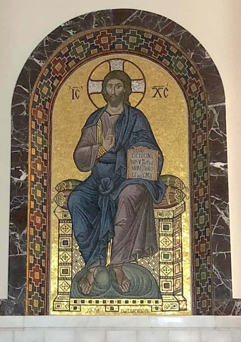 Mosaic of Christ enthroned