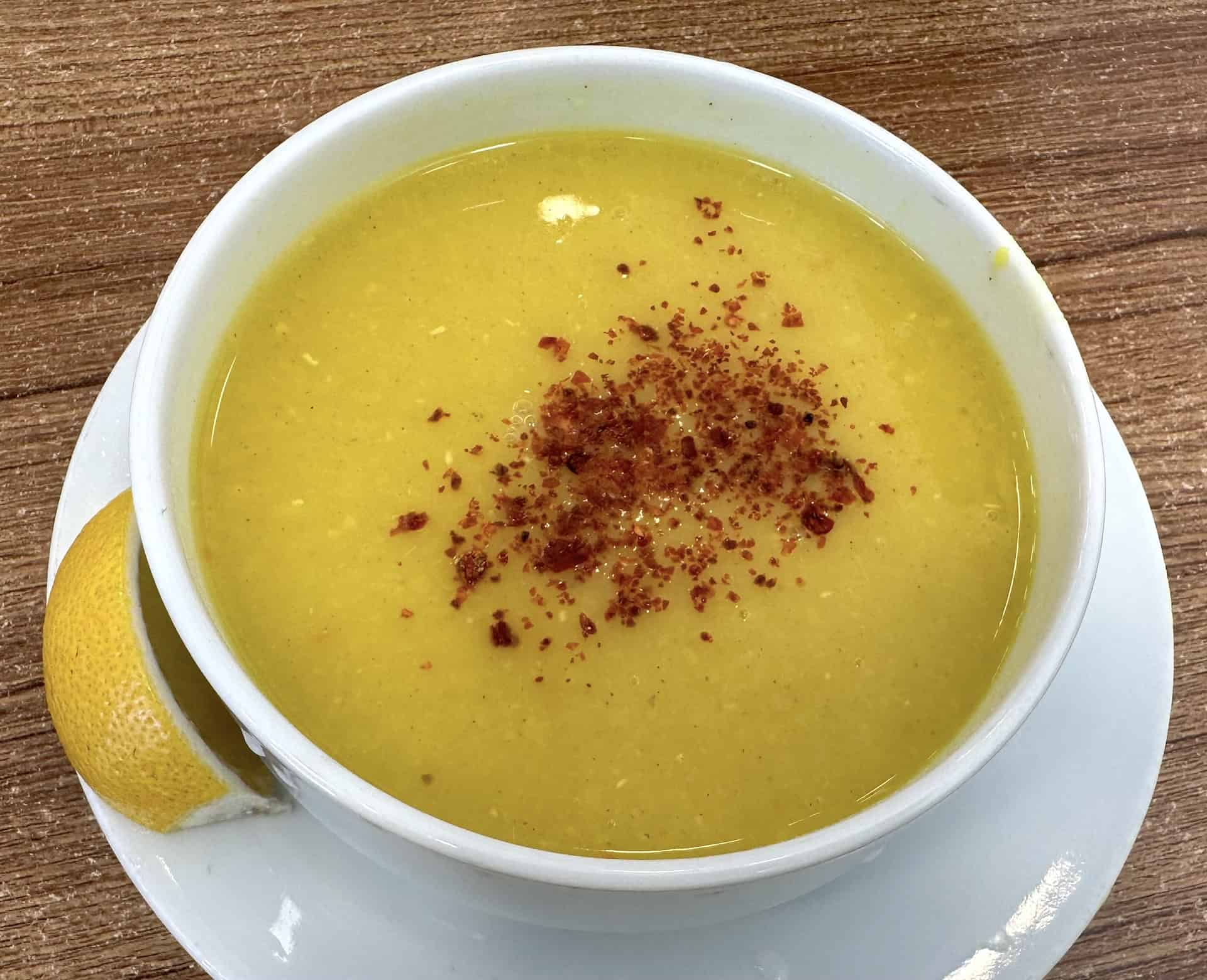 Lentil soup at Özlem Karadeniz