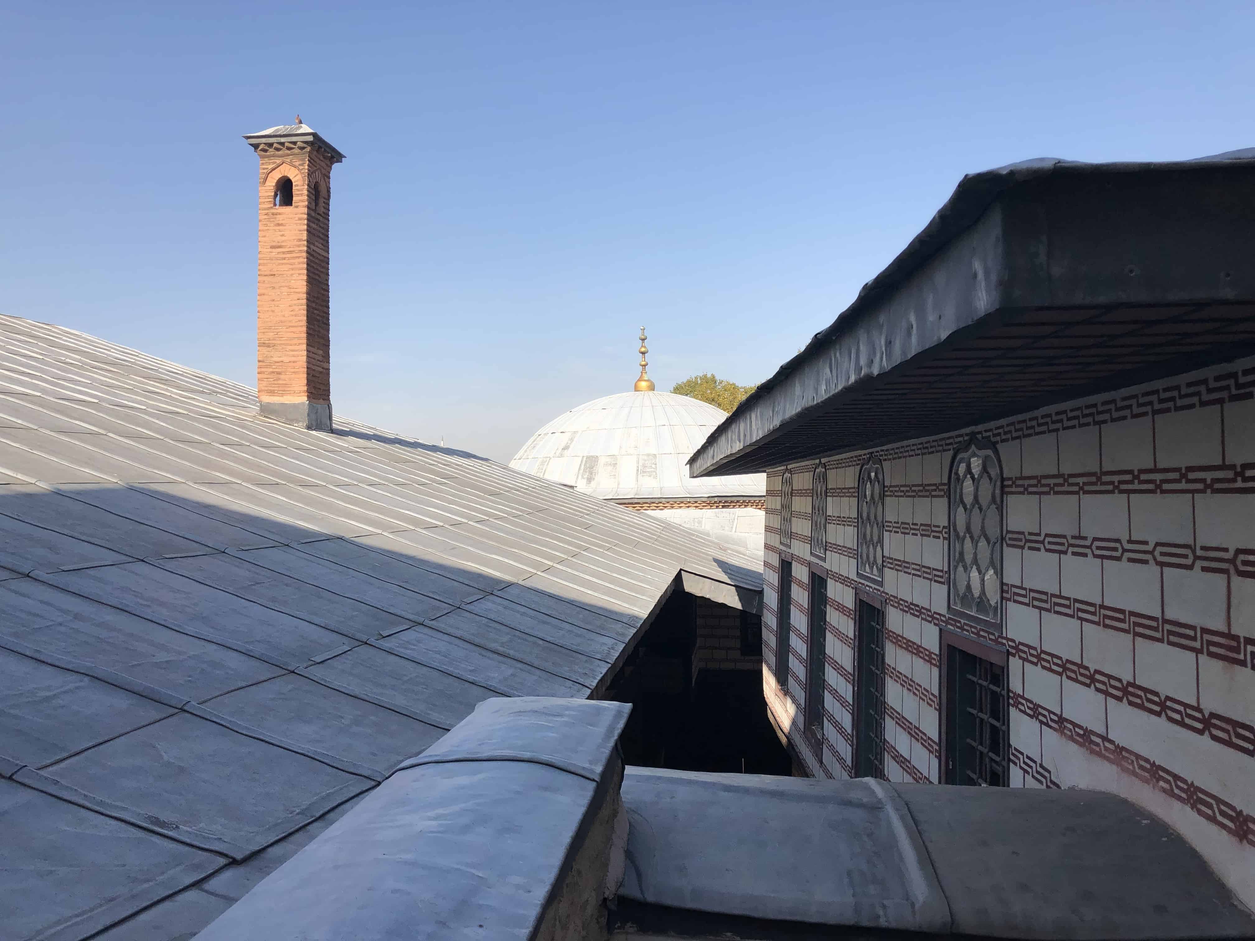 Rooftops at the Dormitories of the Halberdiers with Tresses at the Imperial Harem at Topkapi Palace in Istanbul, Turkey