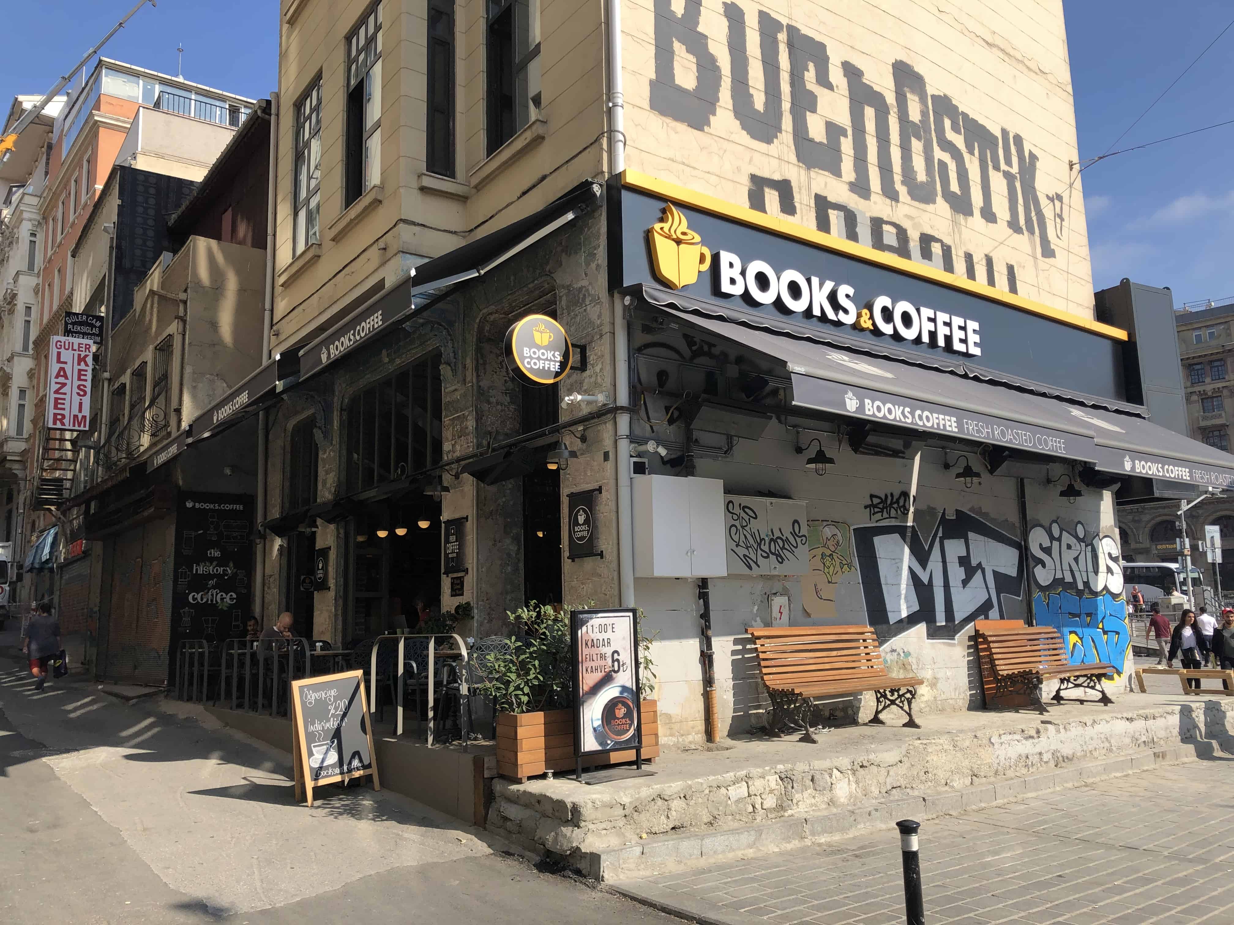 Books & Coffee in Karaköy, Istanbul, Turkey