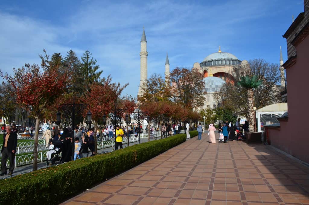 Sultanahmet Park in Sultanahmet, Istanbul, Turkey