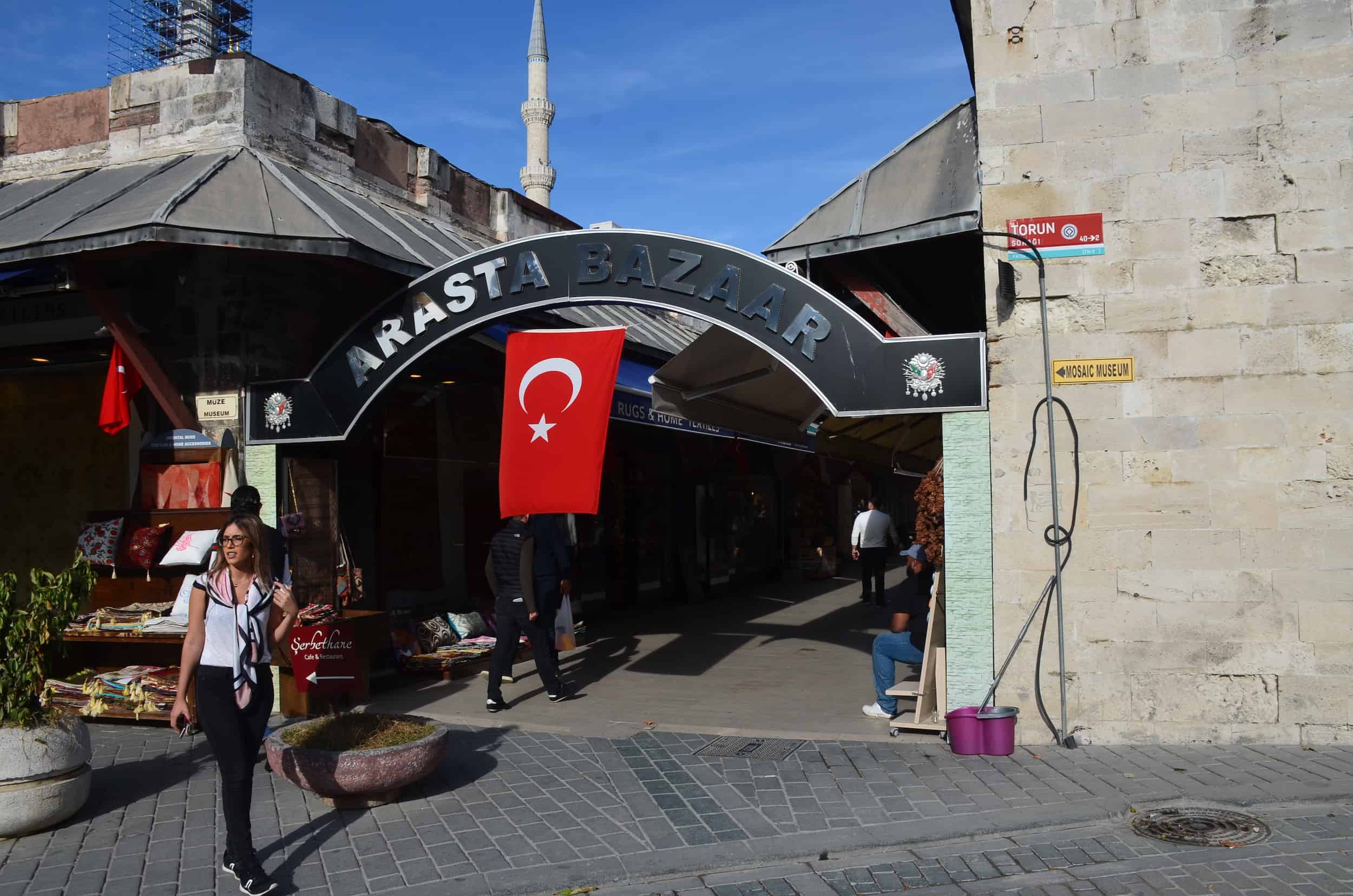 Arasta Bazaar in Sultanahmet, Istanbul, Turkey