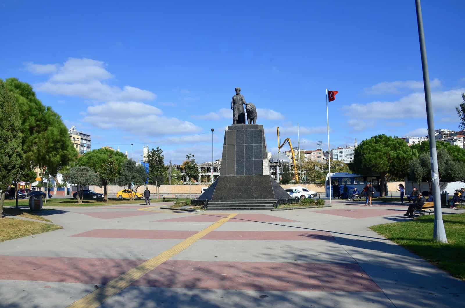 Cezayirli Hasan Pasha Park in Kasımpaşa, Istanbul, Turkey