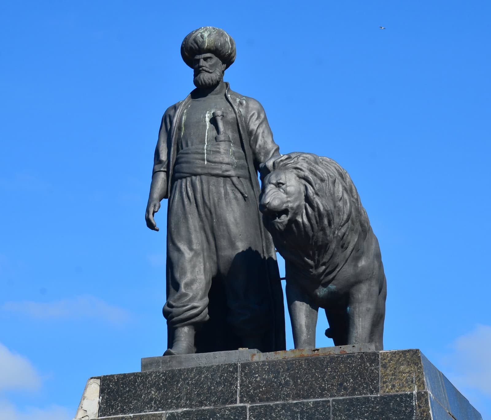 Statue of Cezayirli Hasan Pasha in Kasımpaşa, Istanbul, Turkey