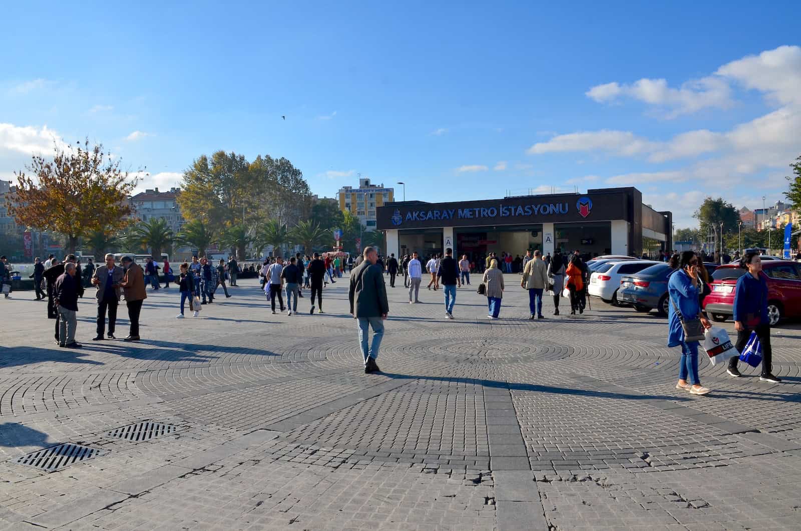 Aksaray Square in Aksaray, Istanbul, Turkey