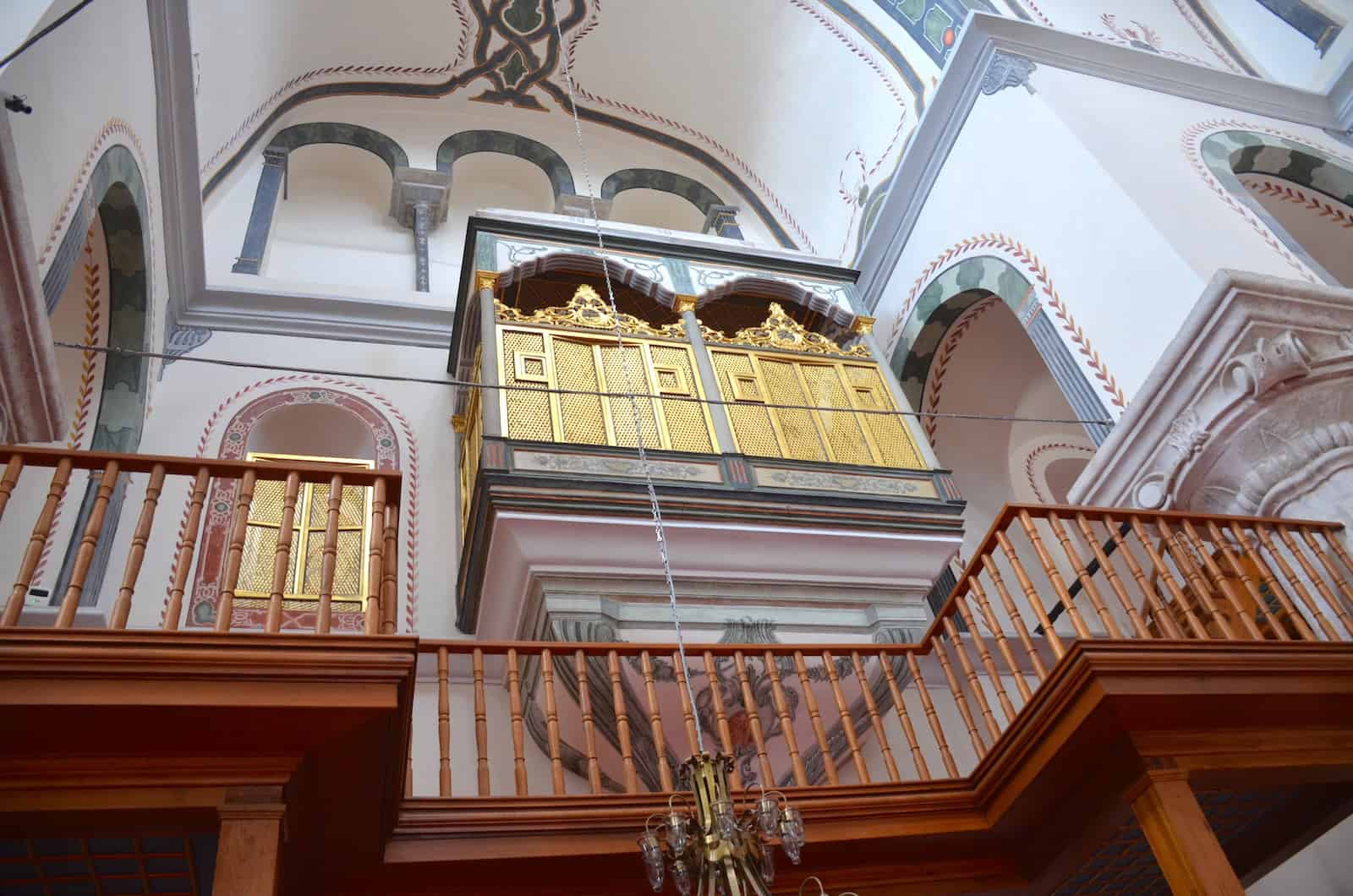 Sultan's loge in the south church of the Zeyrek Mosque in Zeyrek, Istanbul, Turkey