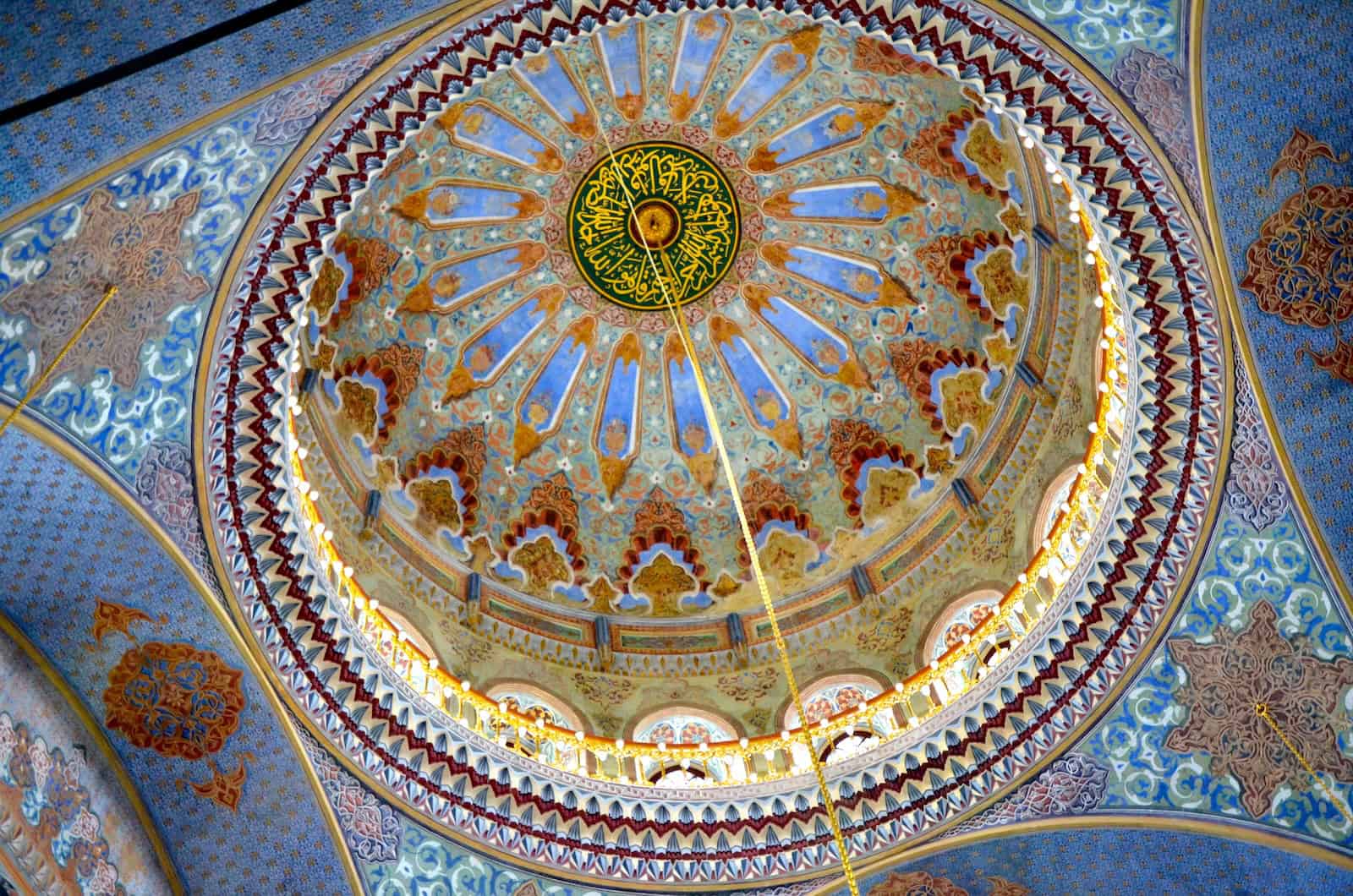 Dome of the Pertevniyal Valide Sultan Mosque in Aksaray, Istanbul, Turkey