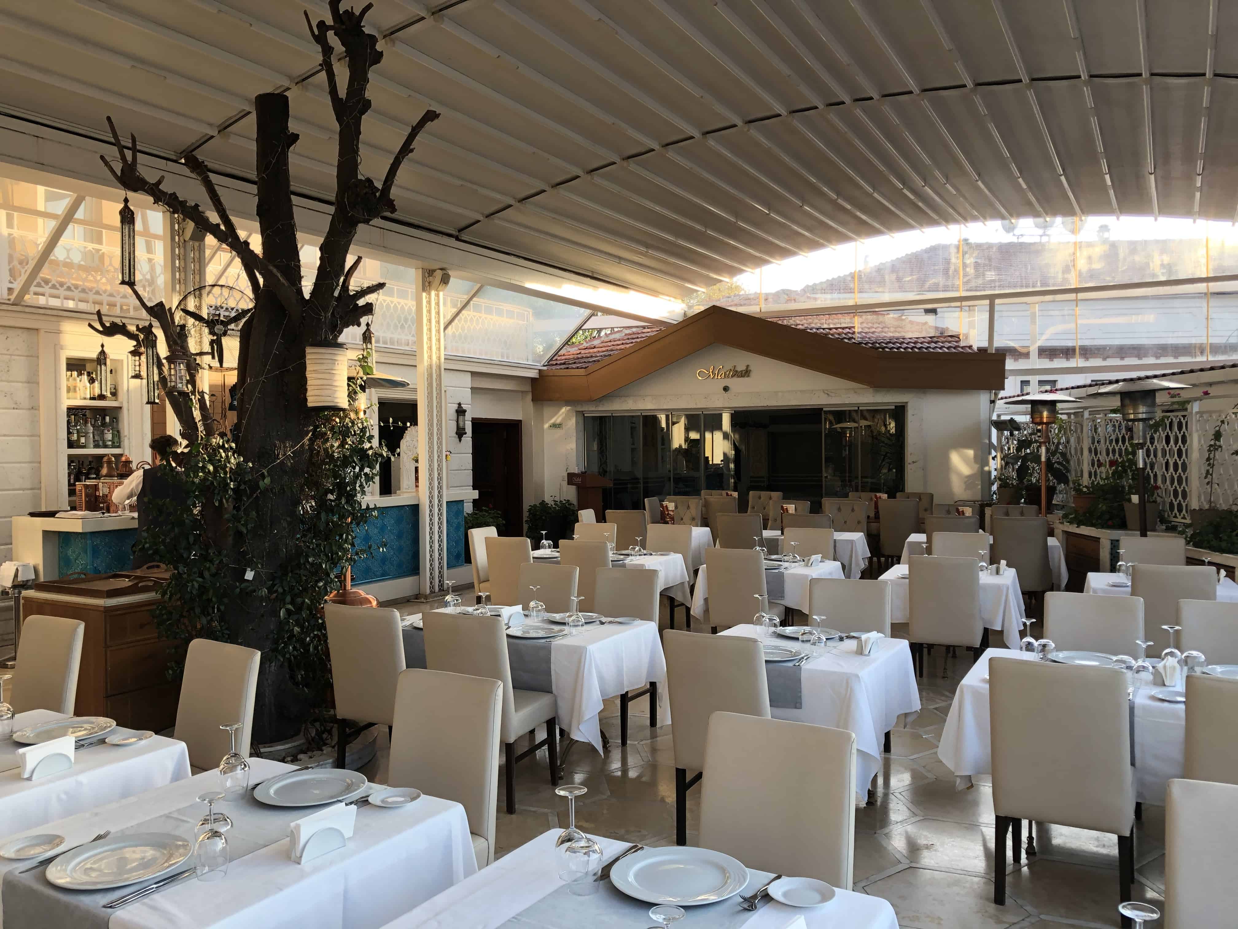 Dining room at Matbah in Sultanahmet, Istanbul, Turkey