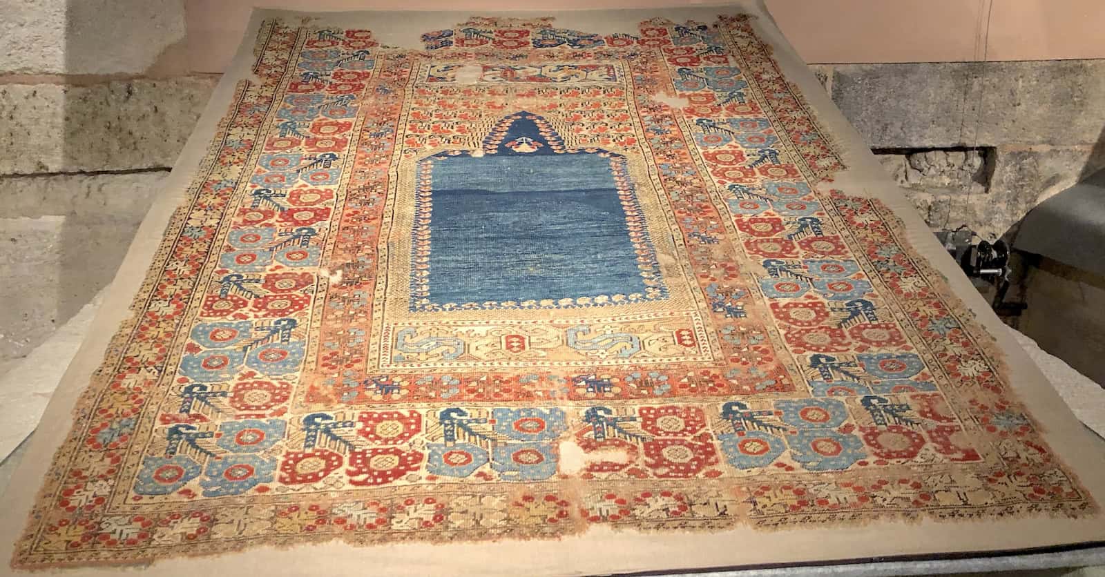 Carpet in the second gallery