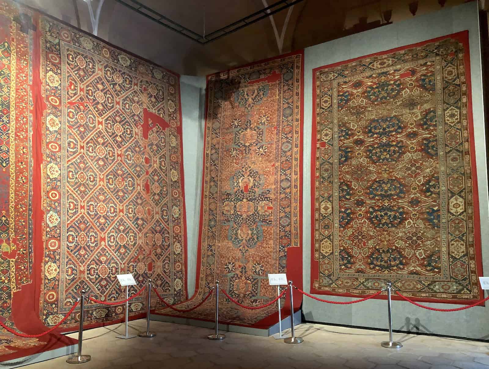 Third gallery at the Carpet Museum in Istanbul, Turkey