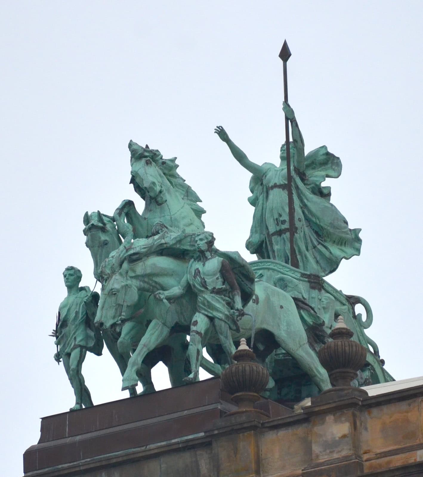 Quadriga on the Wayne County Building