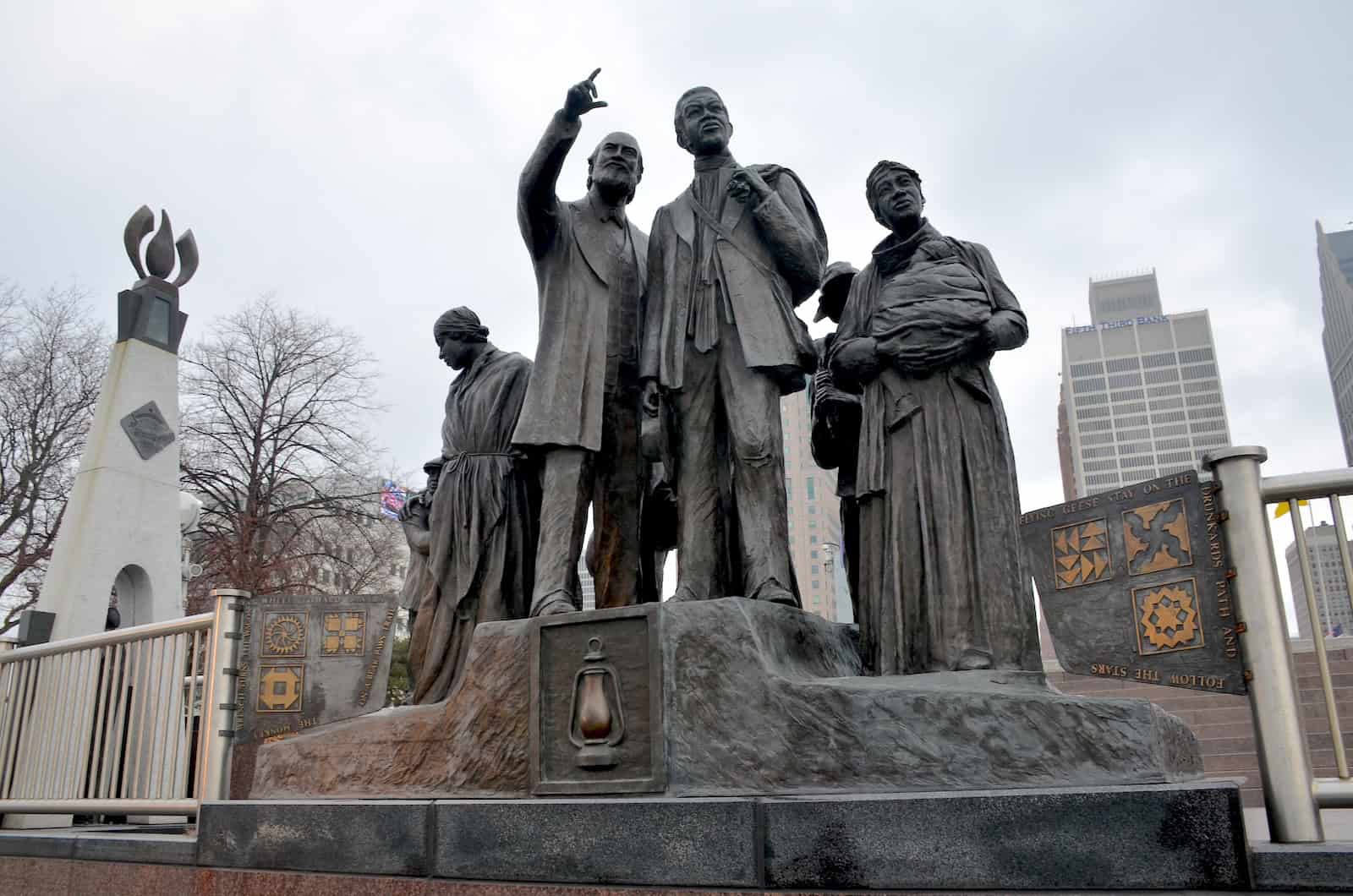 Gateway to Freedom International Memorial to the Underground Railroad at Hart Plaza in Detroit, Michigan