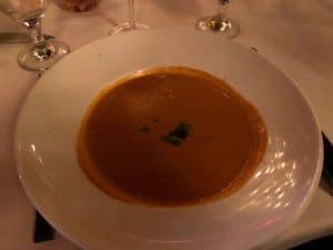 Crab bisque at Jeff Ruby's Steakhouse in Nashville, Tennessee