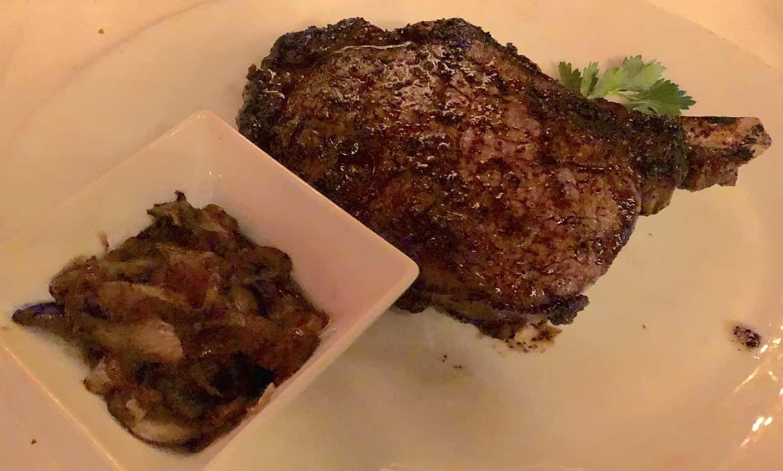 Cowboy steak at Jeff Ruby's Steakhouse