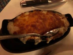 Mac and cheese at Jeff Ruby's Steakhouse in Nashville, Tennessee