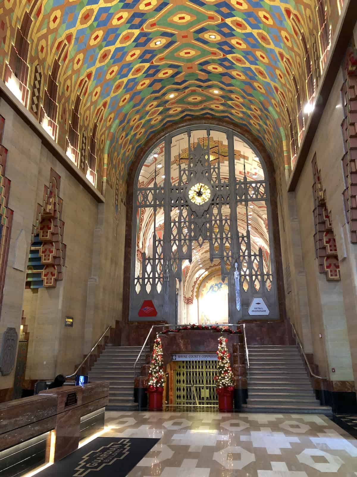 Lobby of the Guardian Building in Detroit, Michigan