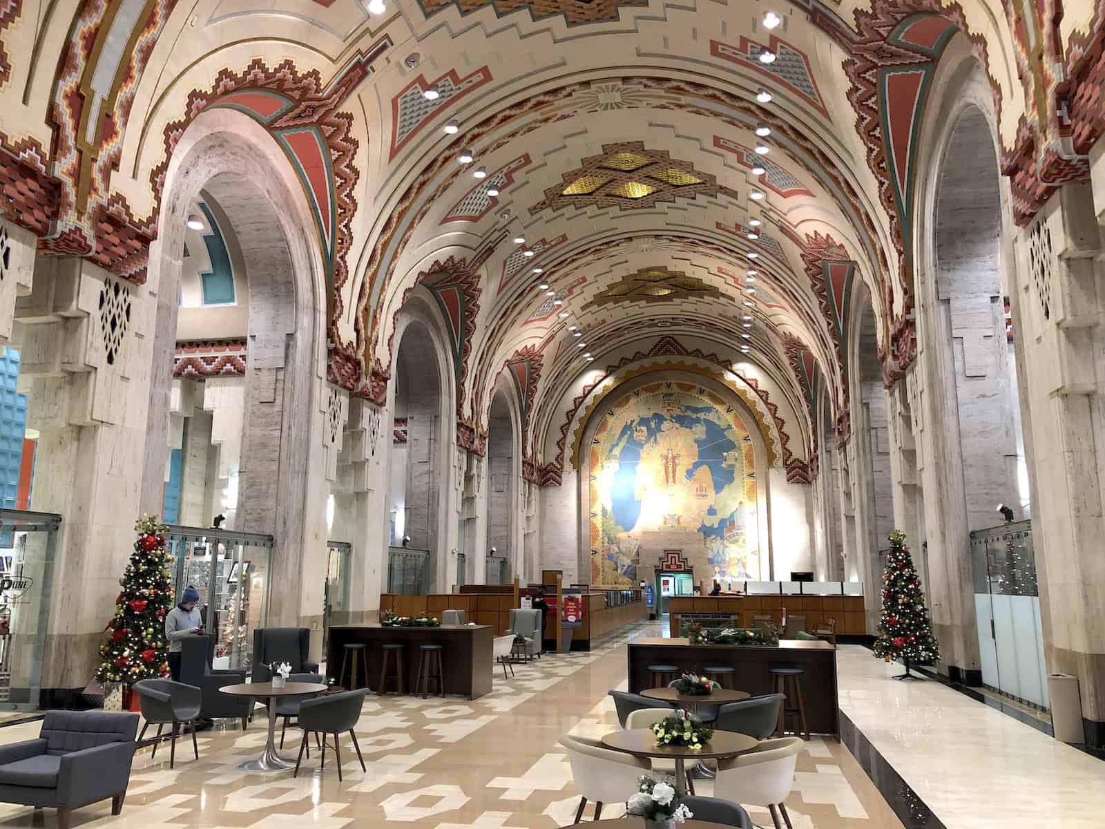 Promenade of the Guardian Building in Detroit, Michigan