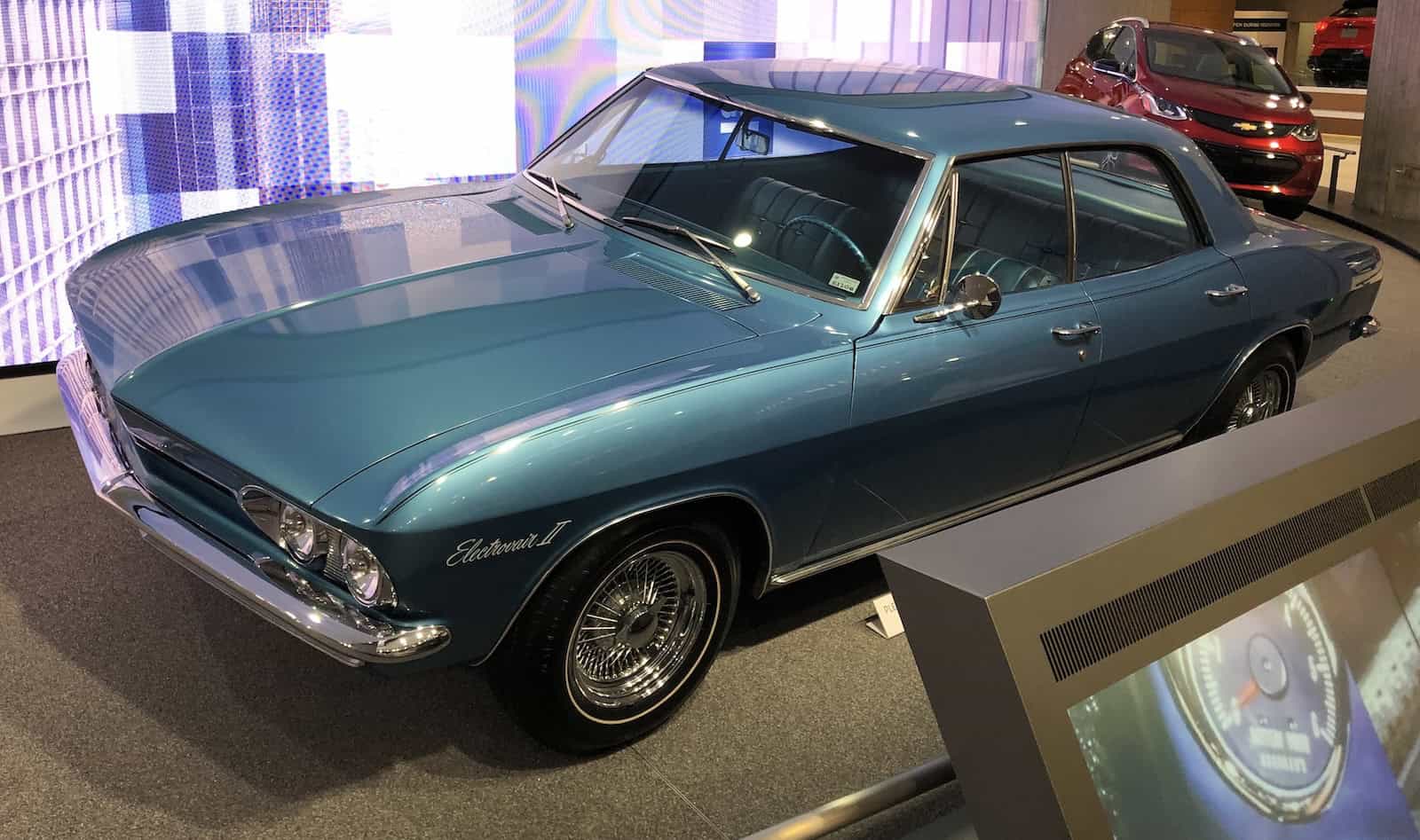 1966 Electrovair II at GM World at the GM Renaissance Center in Detroit, Michigan