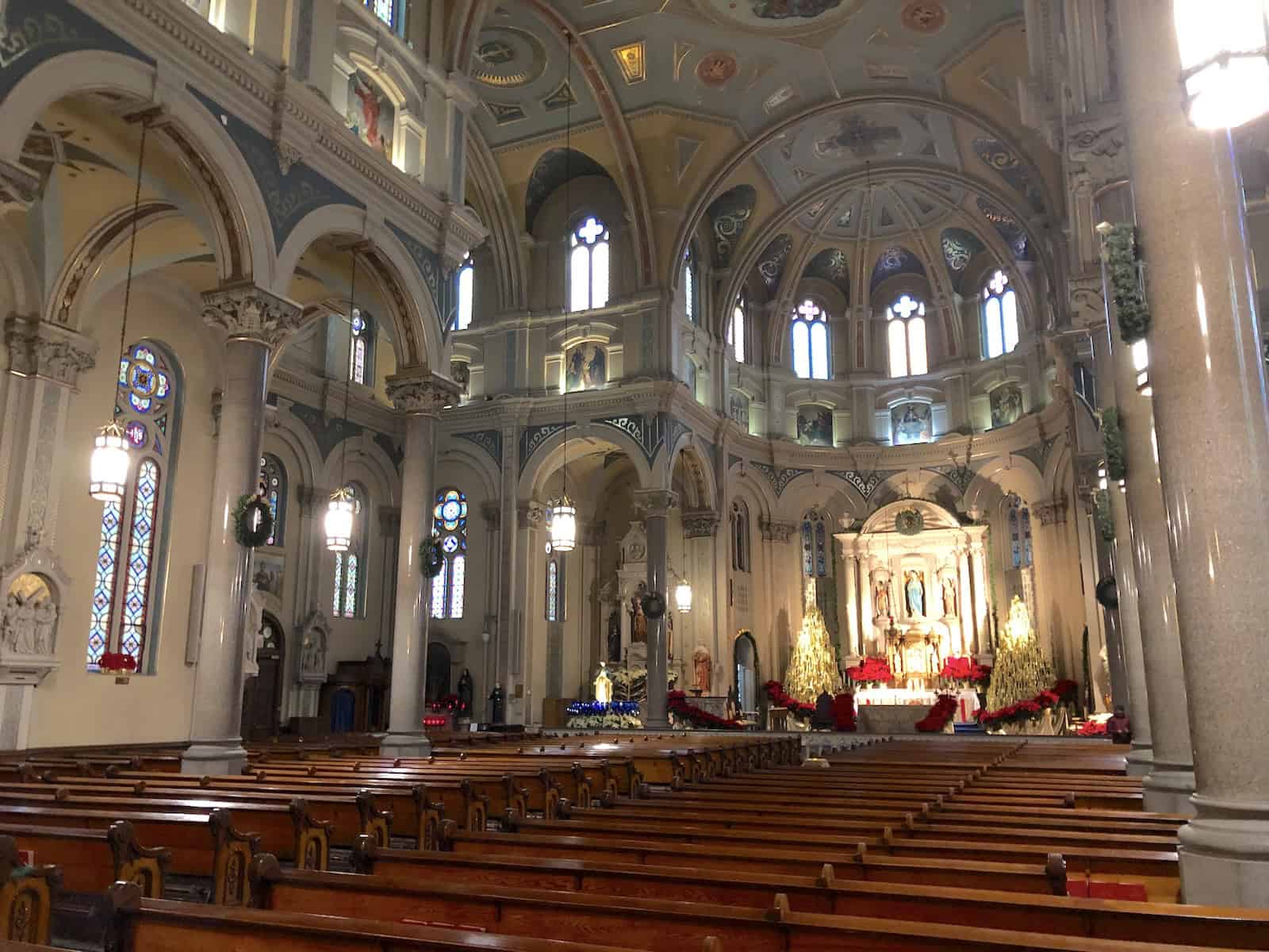 Nave of Old St. Mary's in Detroit, Michigan