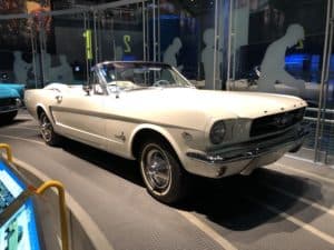 1965 Mustang on the Ford Rouge Factory Tour at The Henry Ford in Dearborn, Michigan