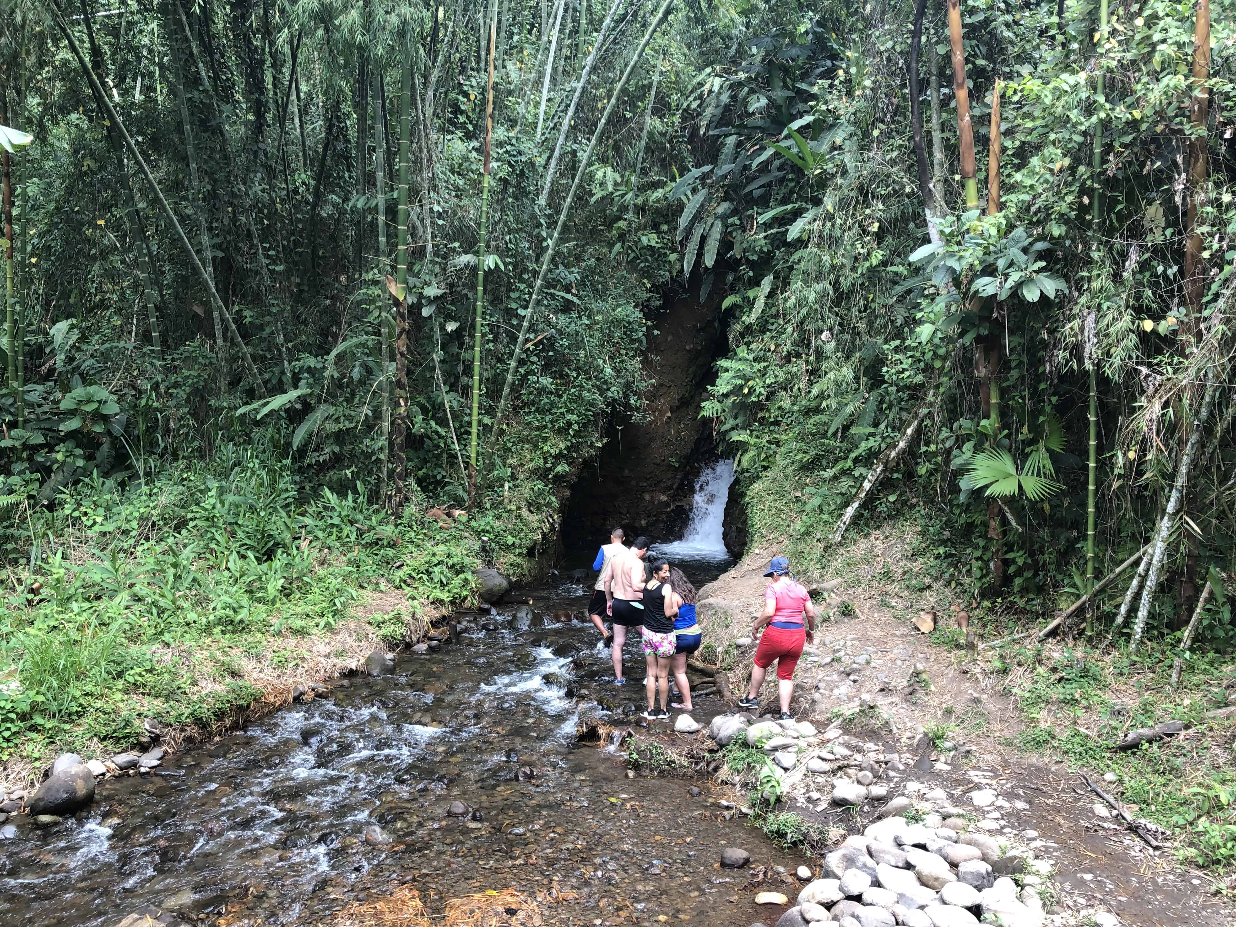 Tunnel with water at Las Bailarinas in Montenegro, Quindío, Colombia