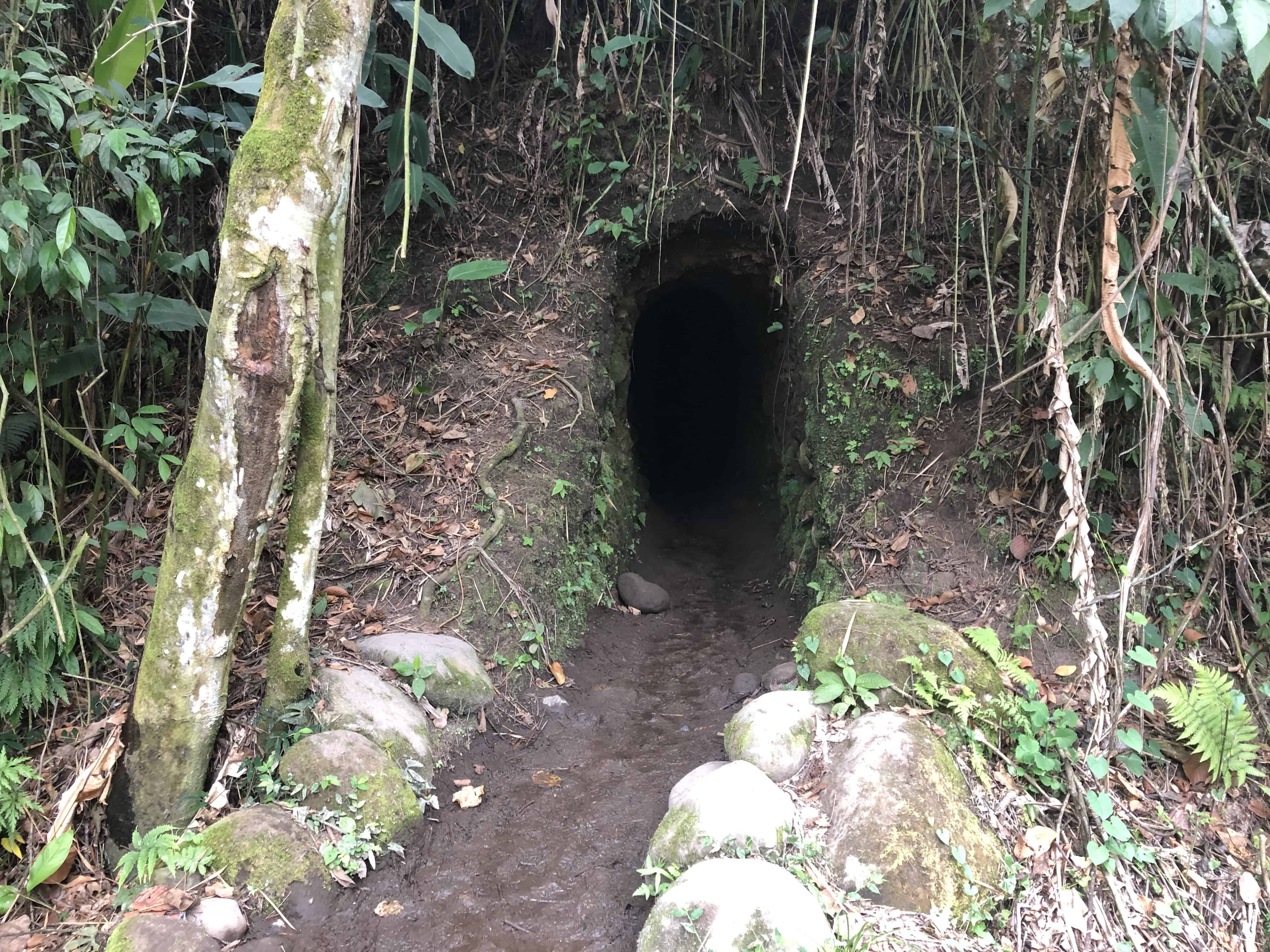 Tunnel without water at Las Bailarinas in Montenegro, Quindío, Colombia