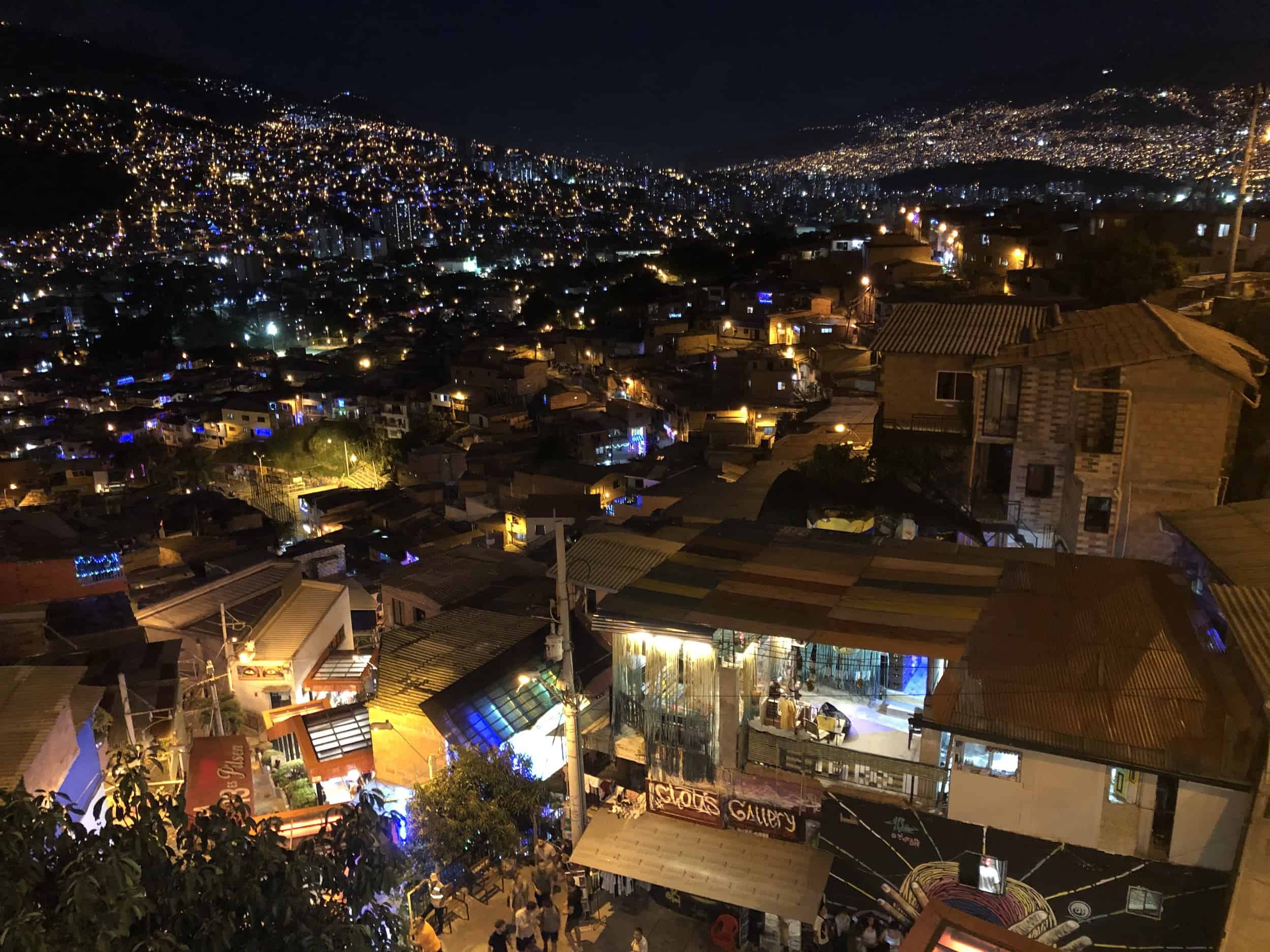 Comuna 13 at night
