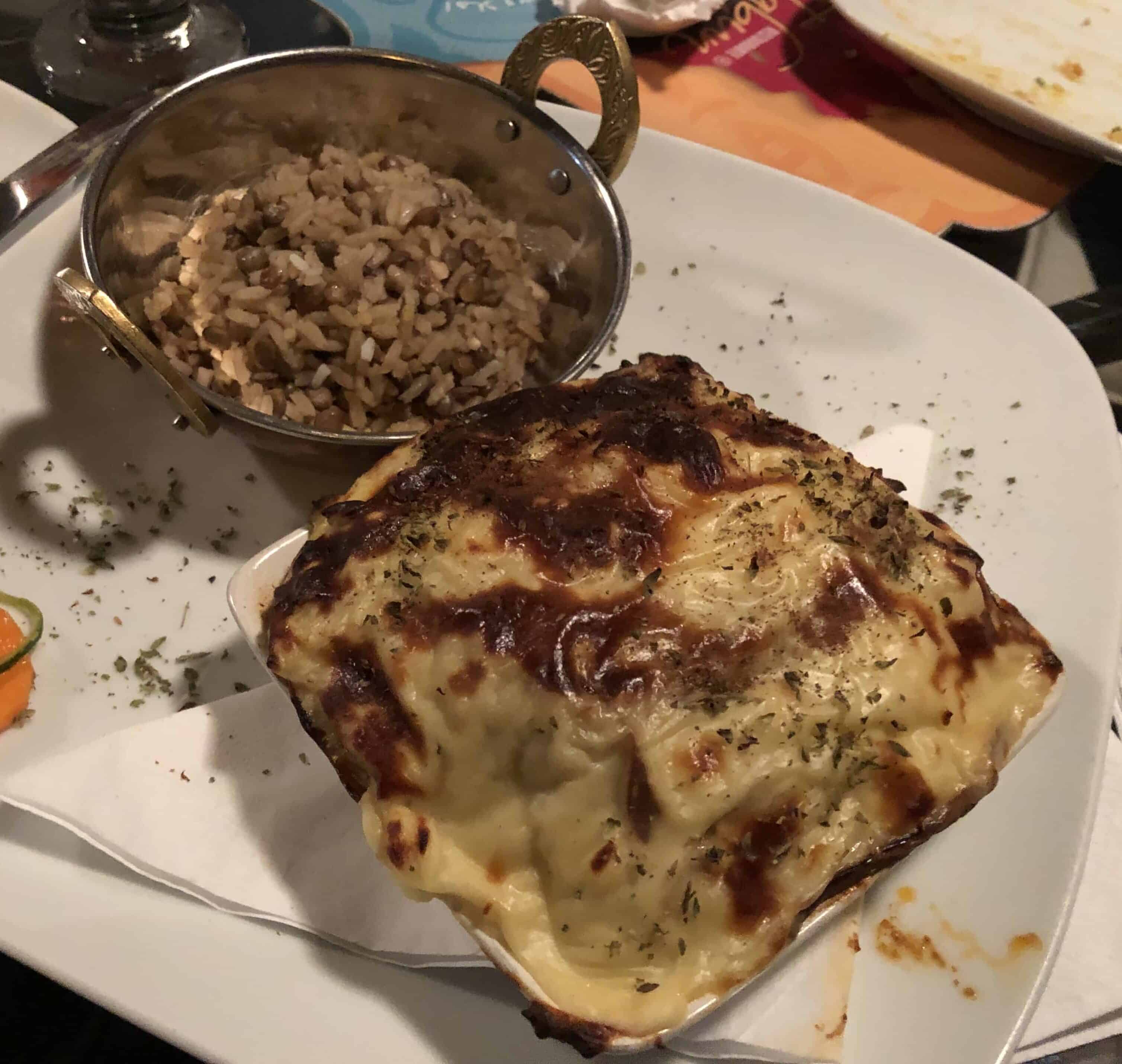 Moussaka at El Tabún in El Poblado, Medellín, Antioquia, Colombia