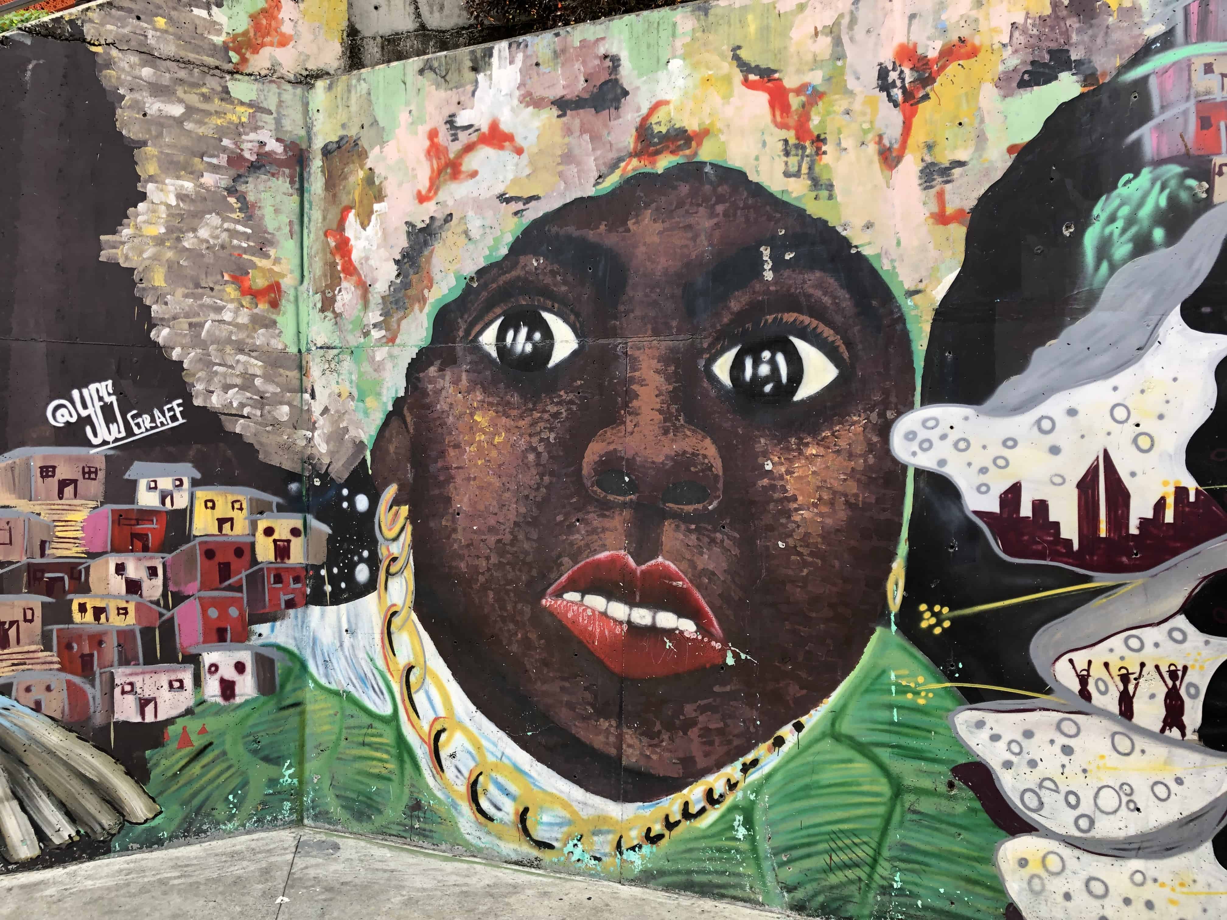 Representation of the Afro-Colombian residents of Comuna 13 in Comuna 13, Medellín, Antioquia, Colombia