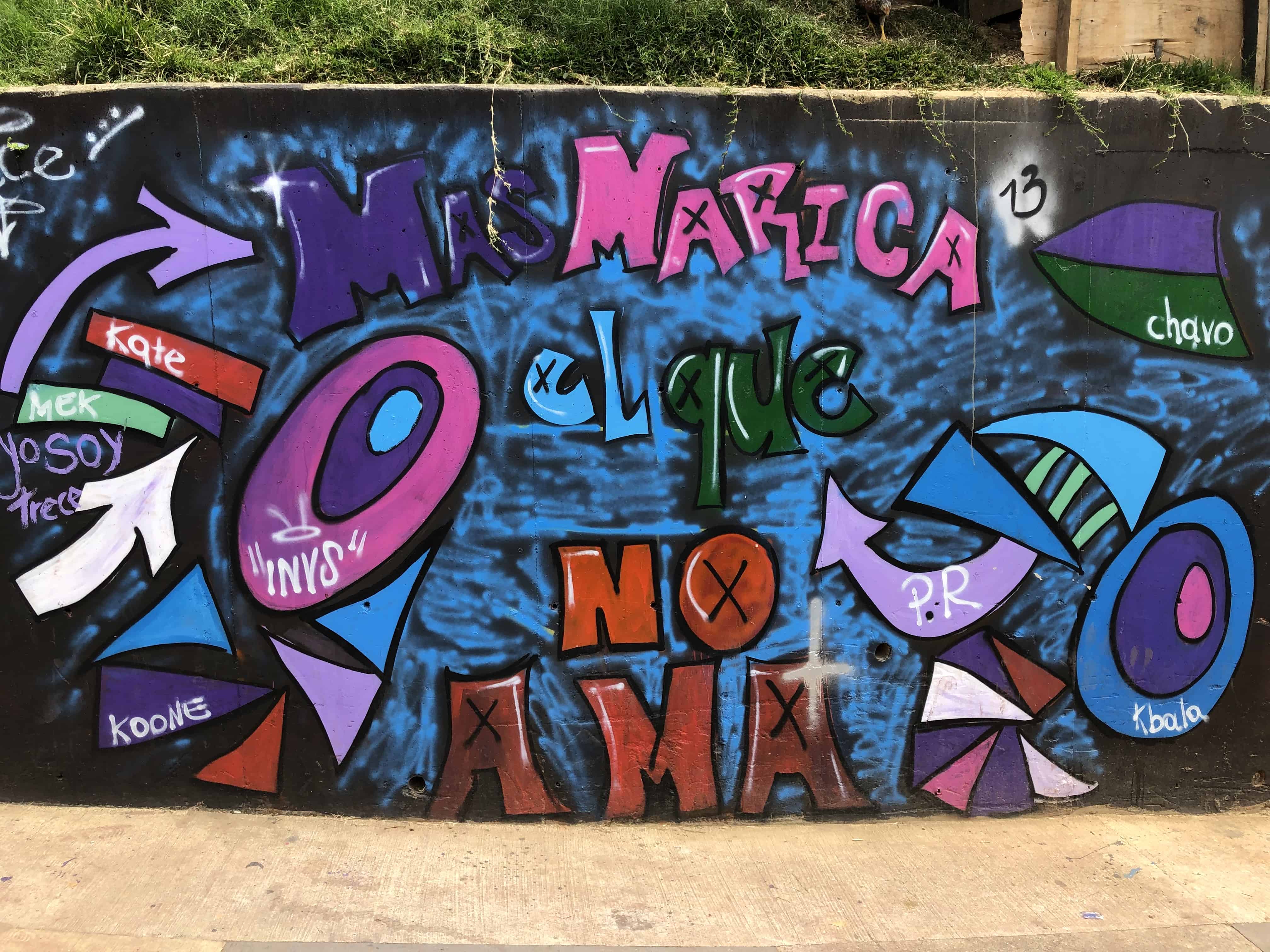 Graffiti in Comuna 13, Medellín, Antioquia, Colombia