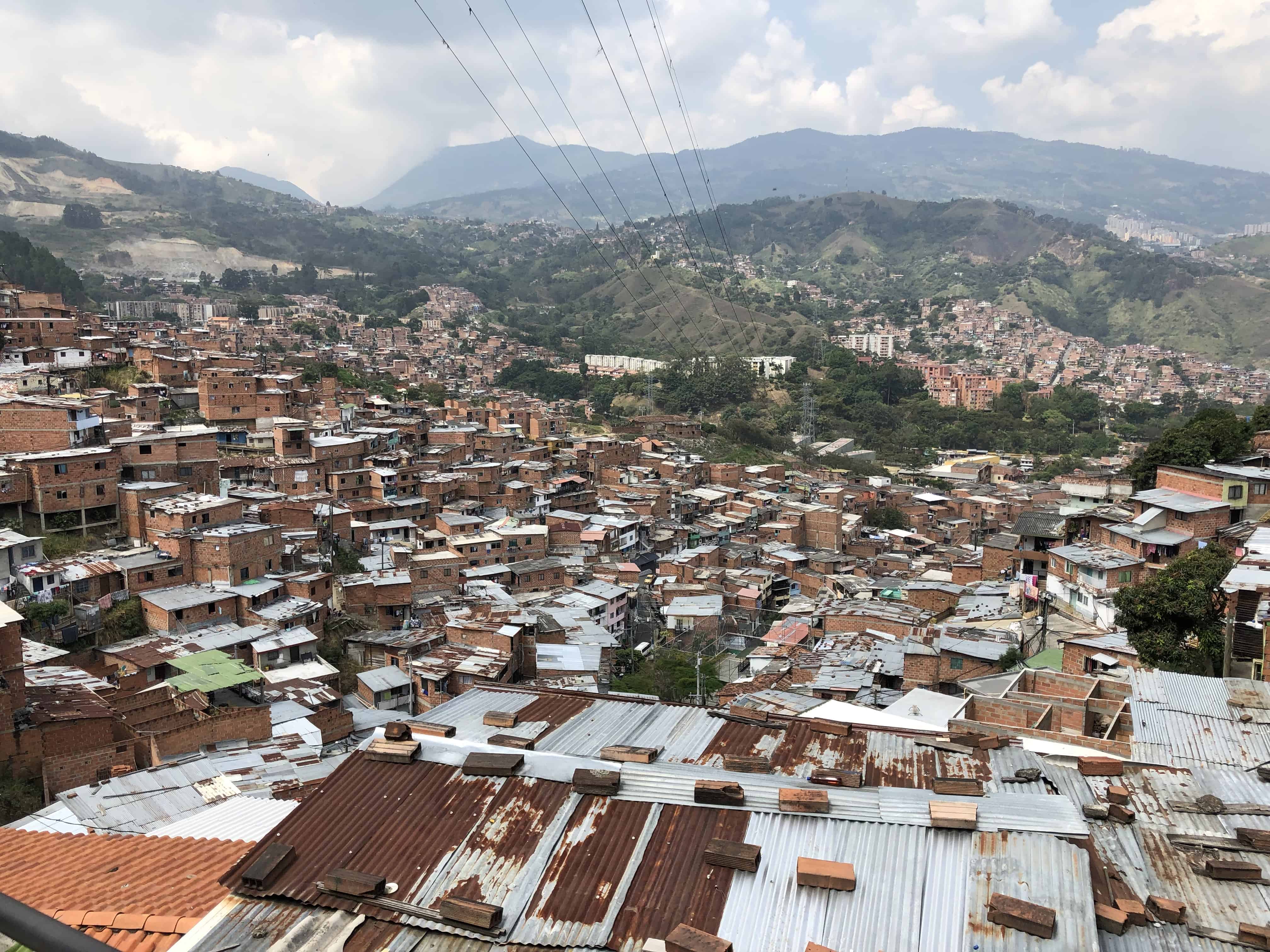 View from the top in Comuna 13, Medellín, Antioquia, Colombia