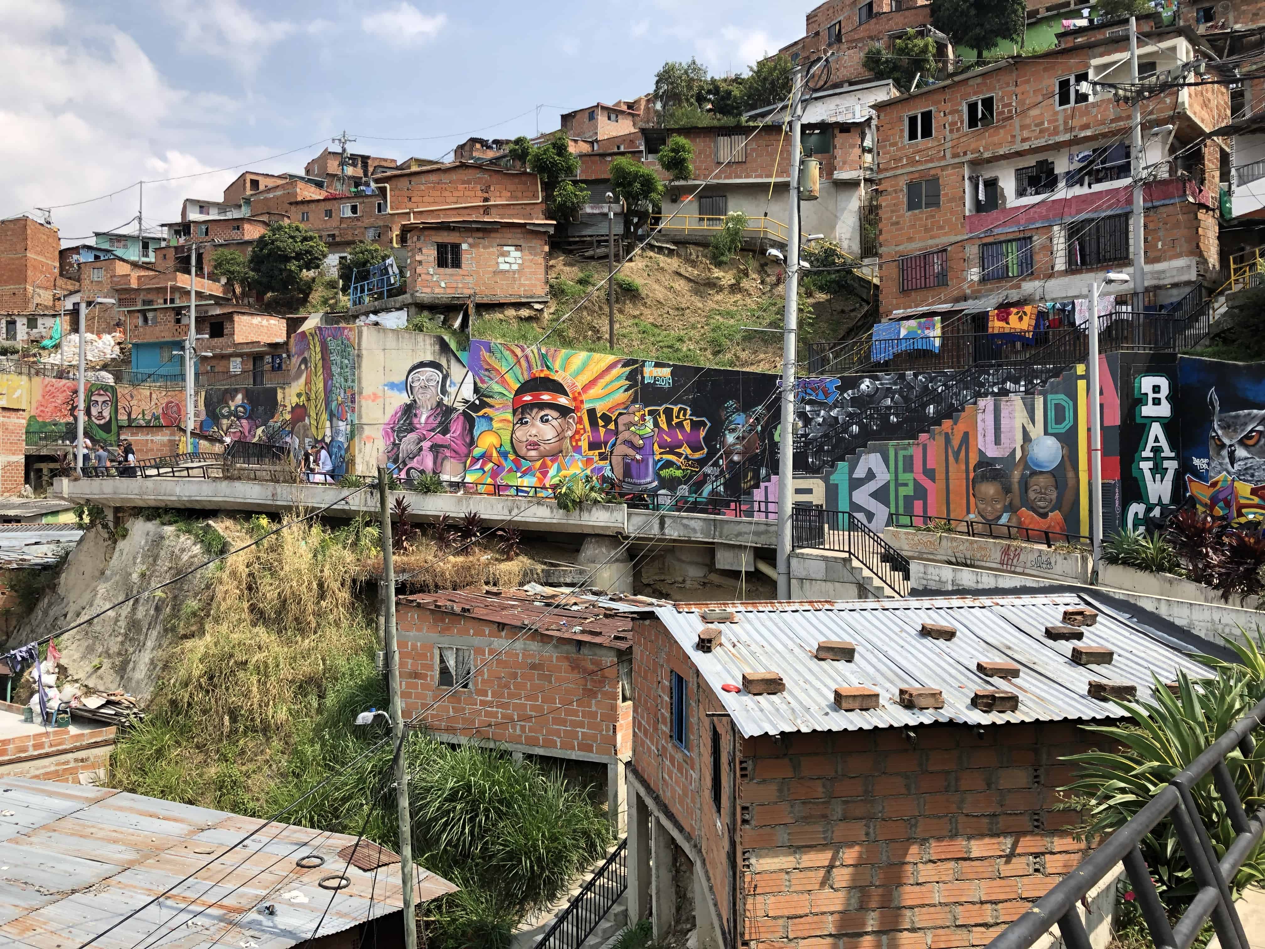 Walking at the top of Comuna 13, Medellín, Antioquia, Colombia