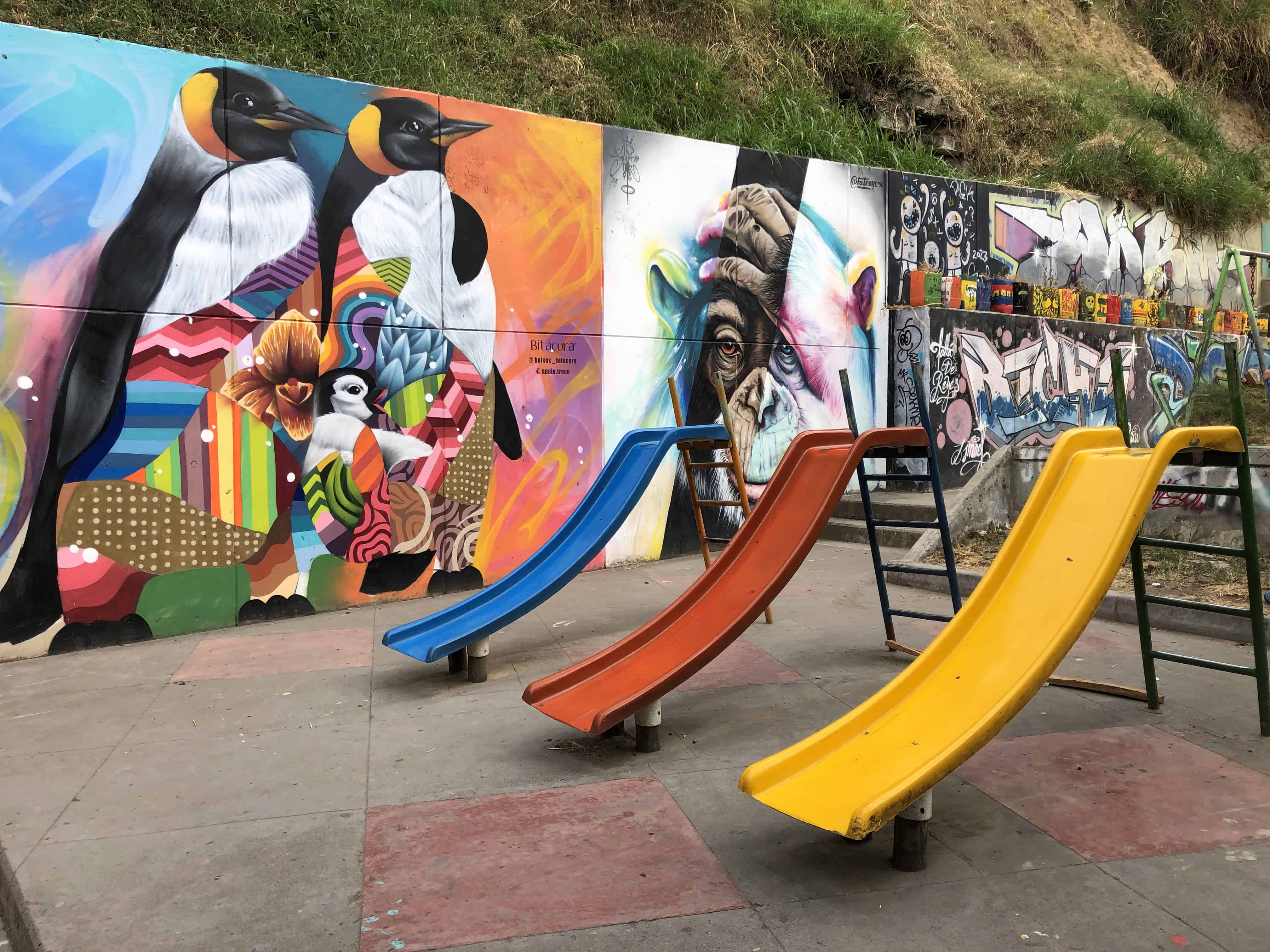 Murals in Comuna 13, Medellín, Antioquia, Colombia