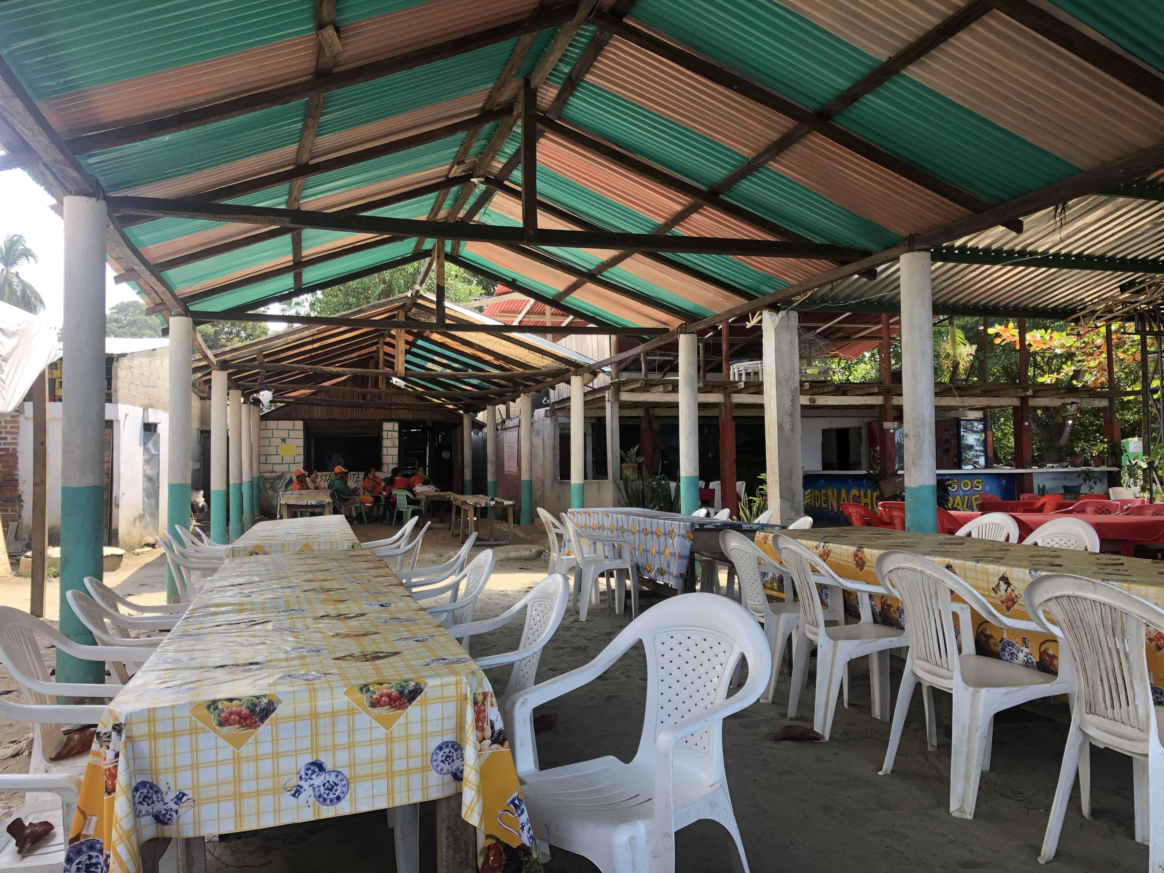 Restaurant at Buritaca, Magdalena, Colombia
