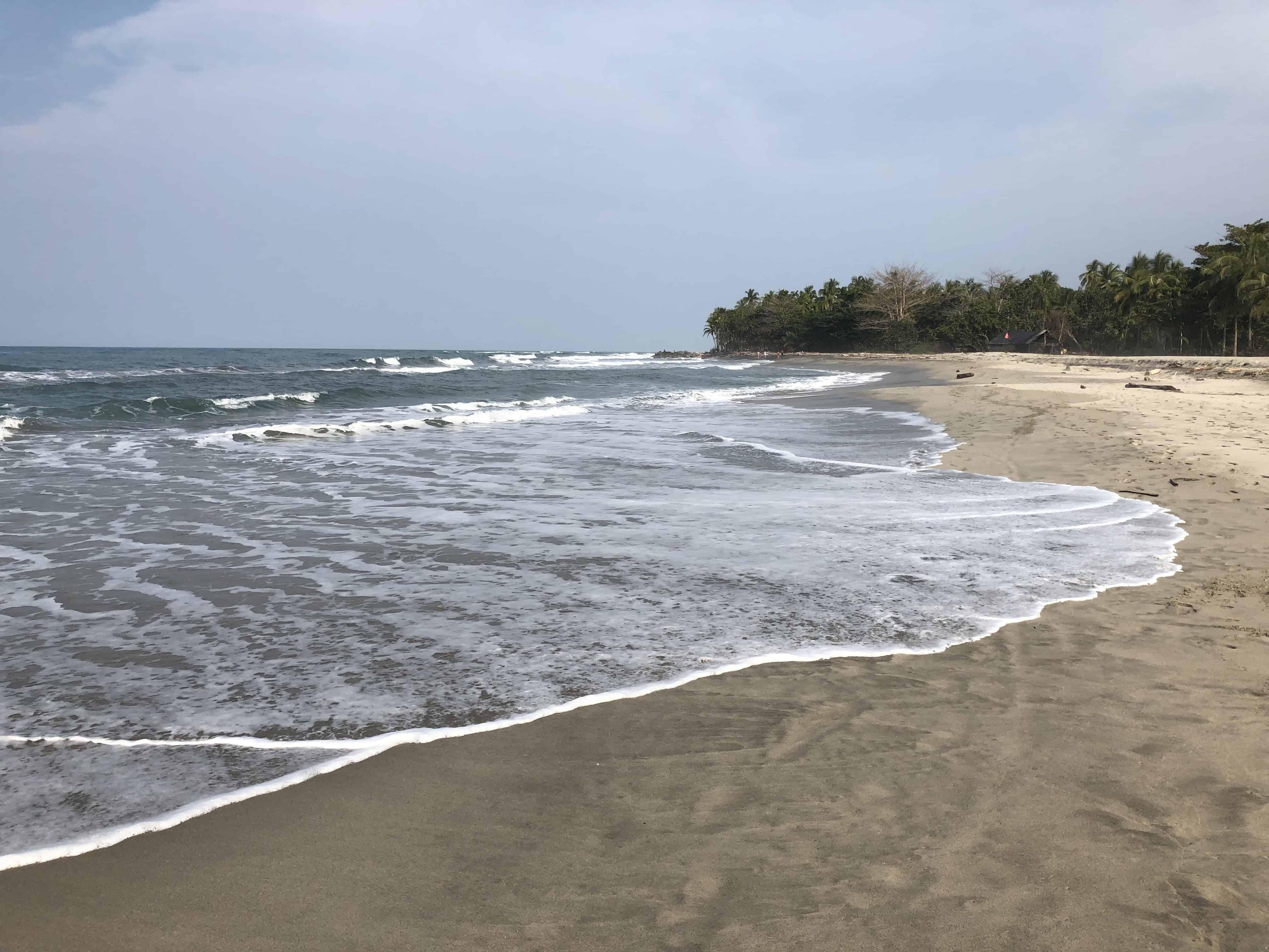 The far end of the beach at Buritaca, Magdalena, Colombia