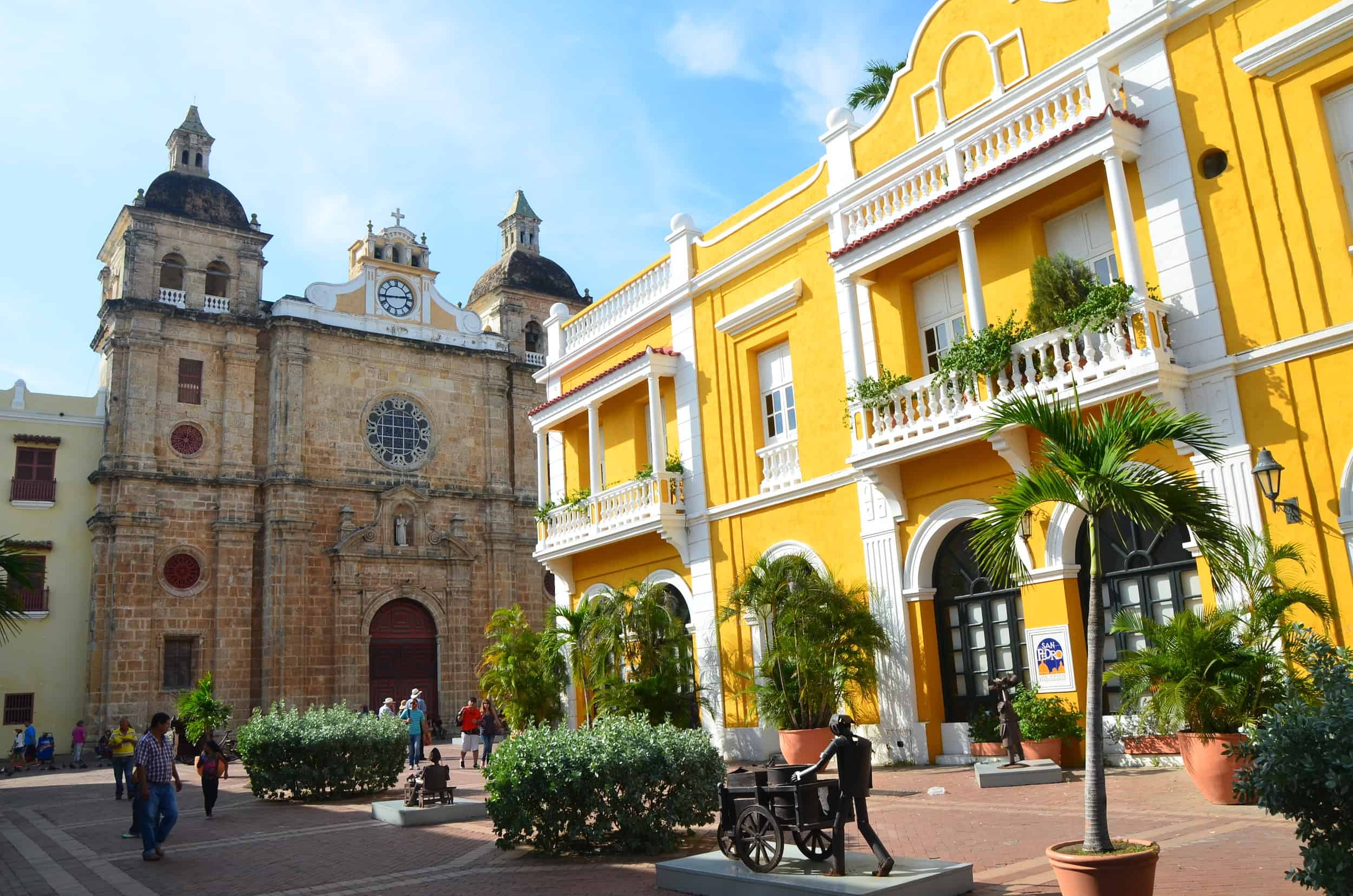 Plaza de San Pedro Claver in Cartagena, Colombia