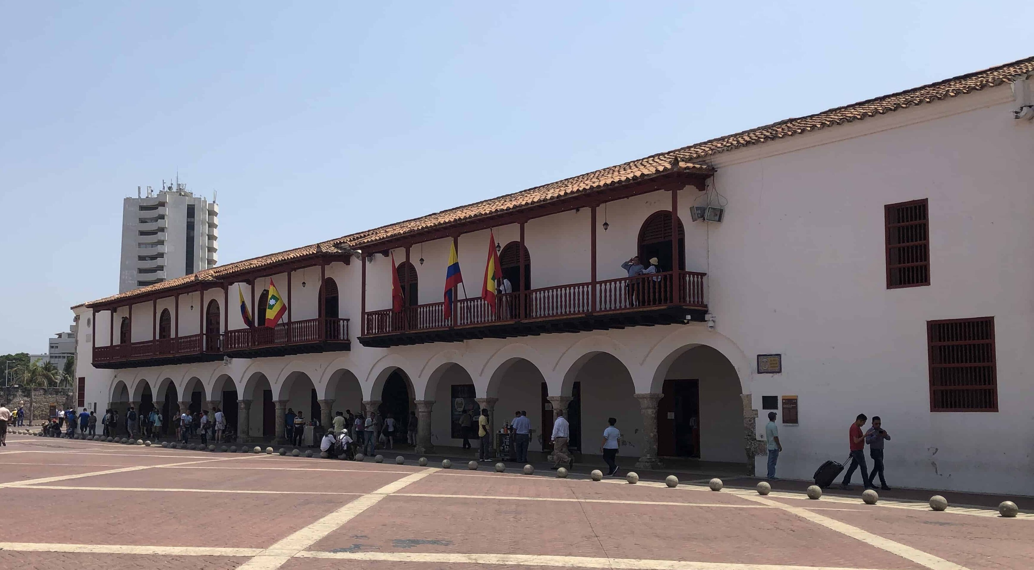 Royal Customs House in El Centro, Cartagena, Colombia