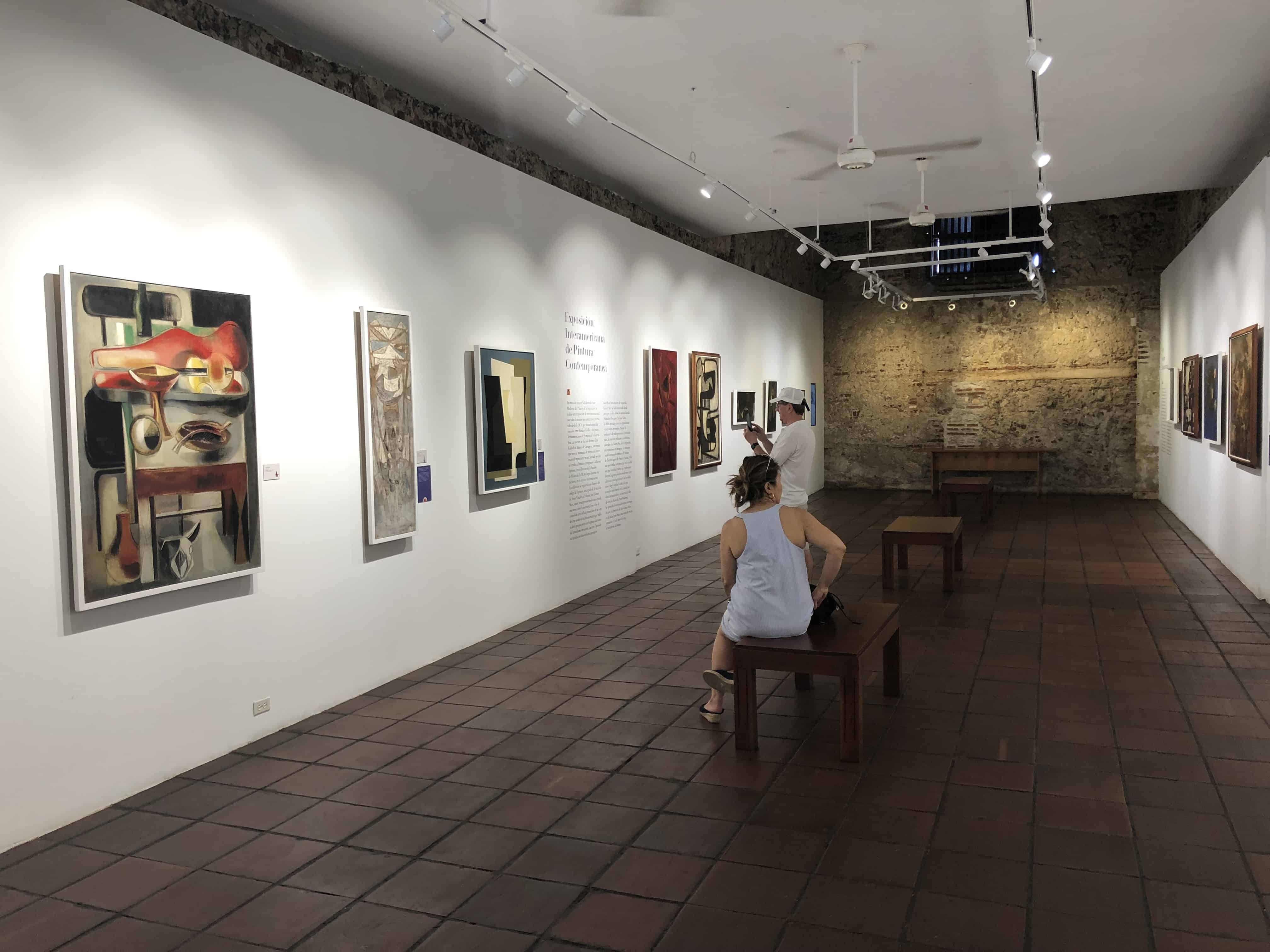 First gallery at the Modern Art Museum of Cartagena, Colombia