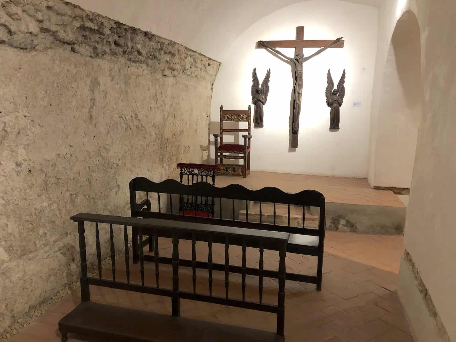 Chapel of Christ at the Sanctuary of San Pedro Claver Museum in Cartagena, Colombia