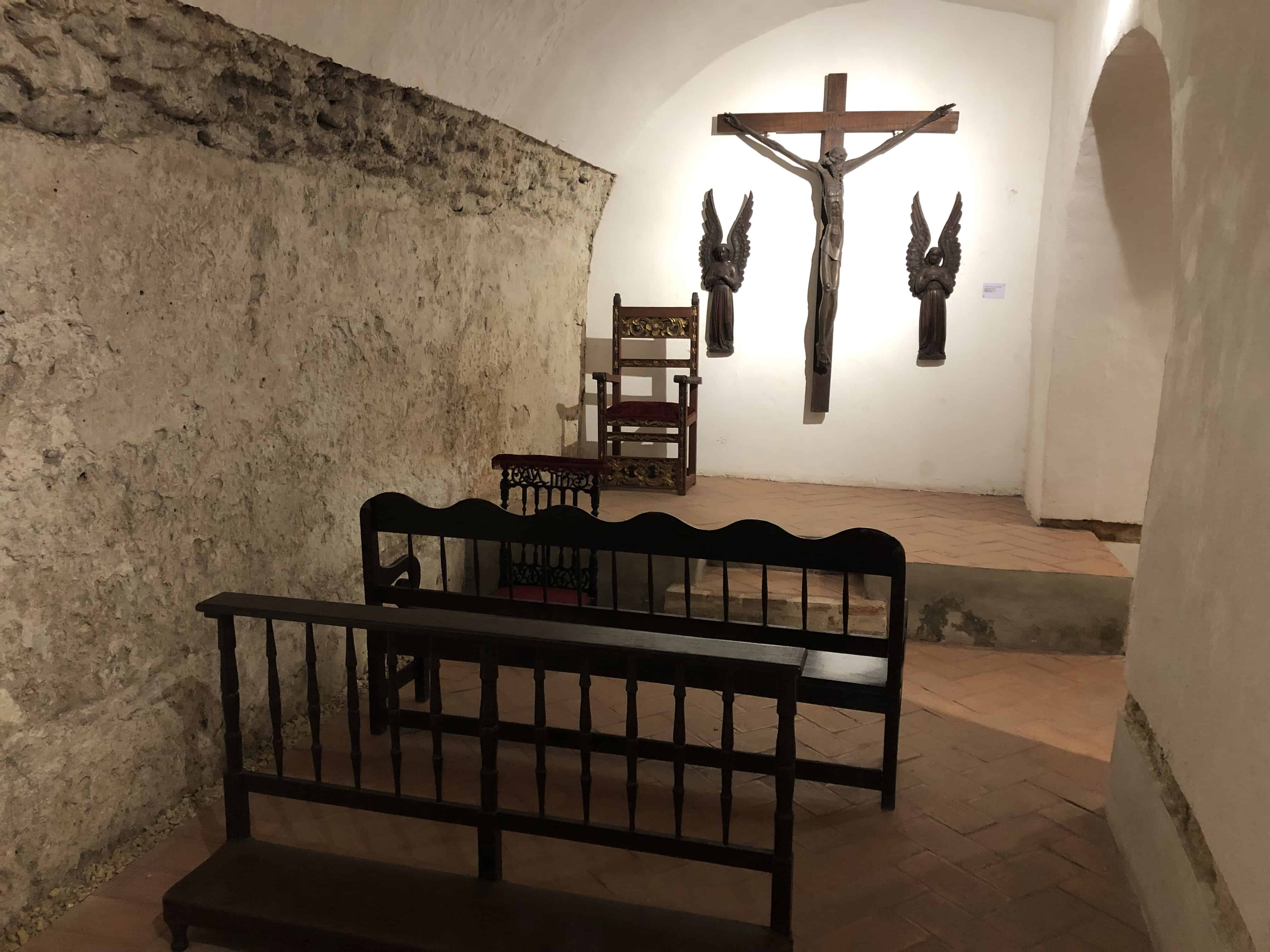 Chapel of Christ at the Sanctuary of San Pedro Claver Museum in Cartagena, Colombia