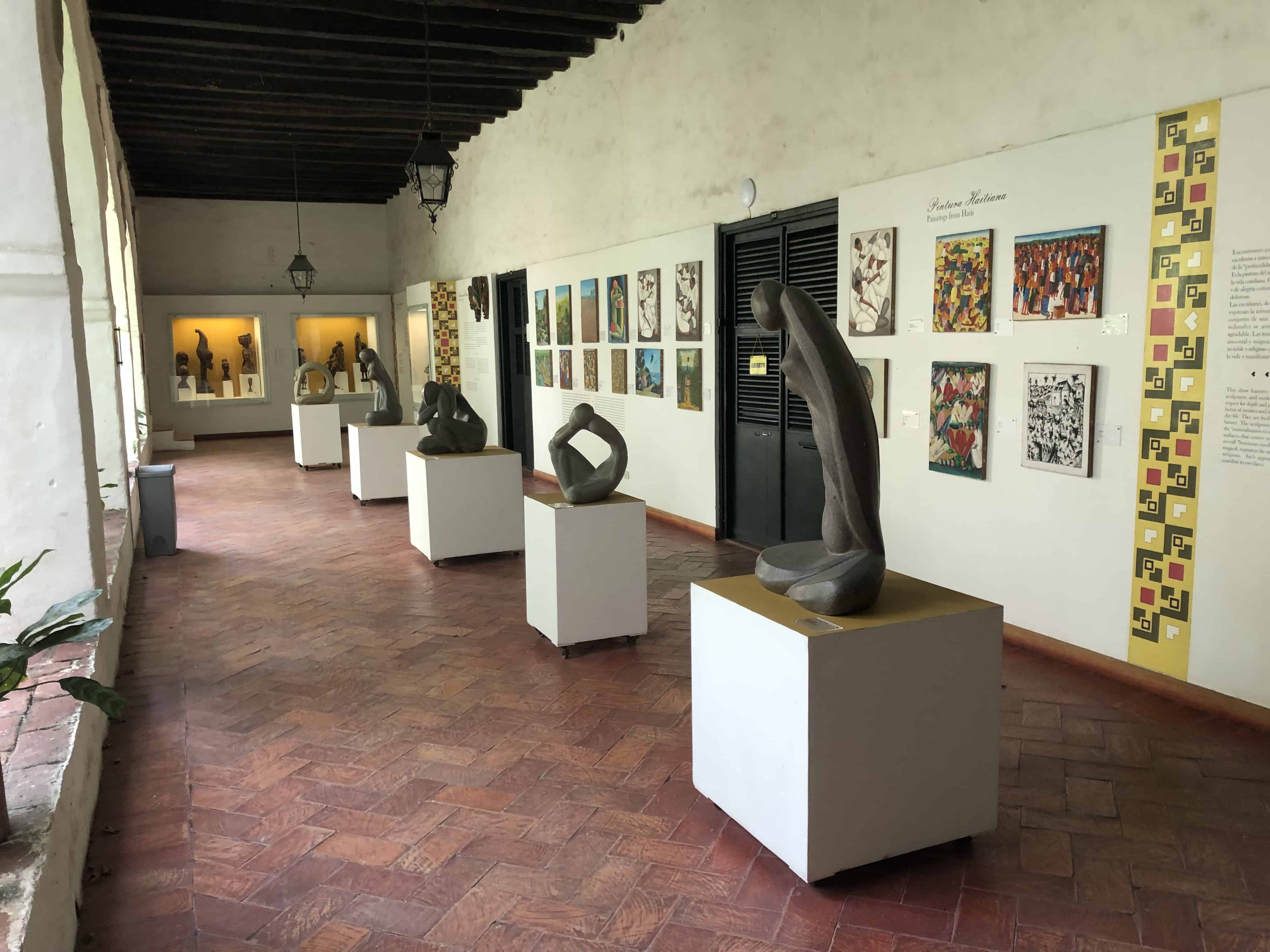Gallery of Afro-Caribbean art at the Sanctuary of San Pedro Claver Museum in Cartagena, Colombia