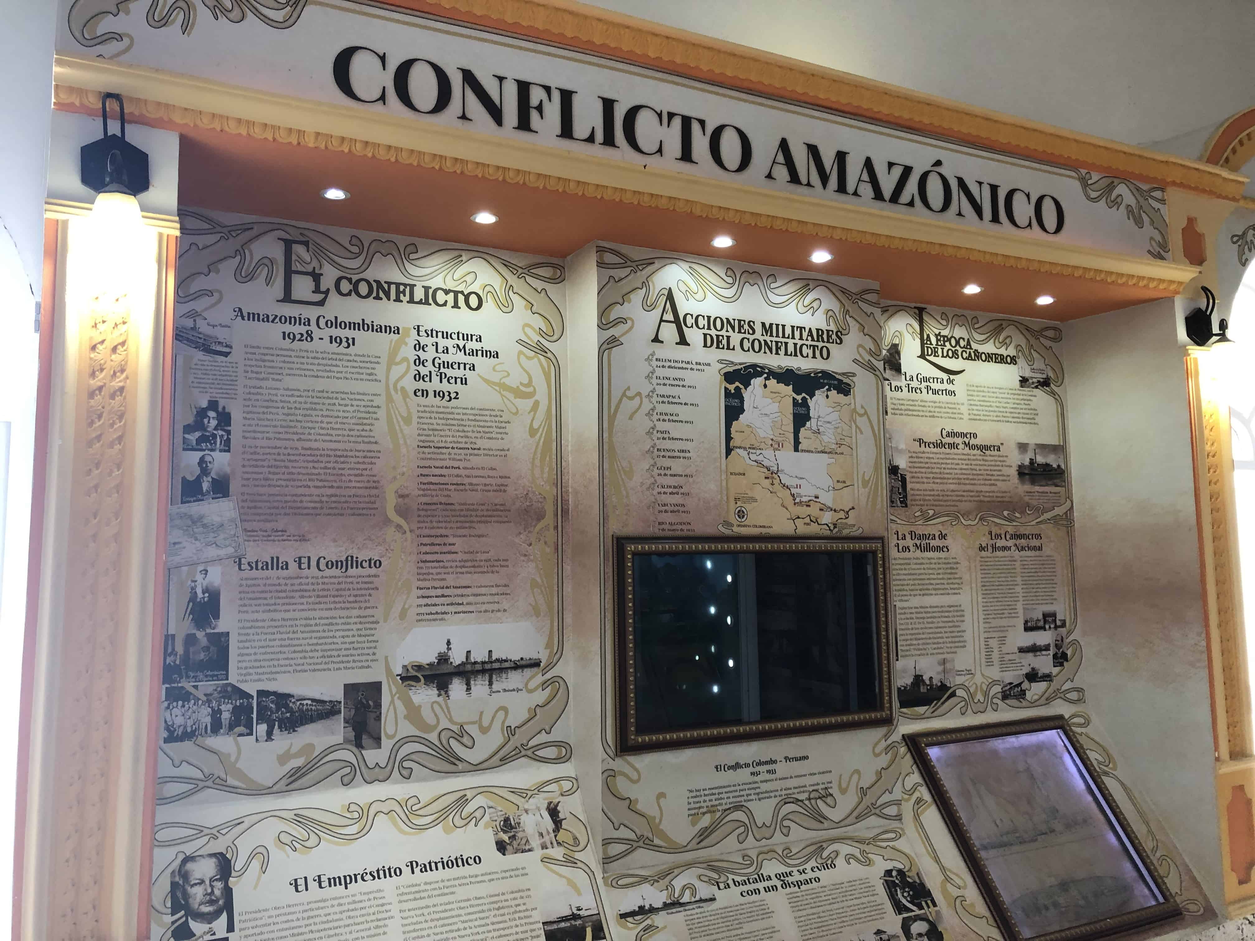 Conflict in the Amazon at the Caribbean Naval Museum in Cartagena, Colombia