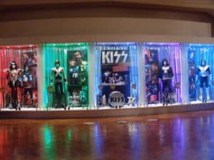 Kiss costumes and gear at The Henry Ford Museum of American Innovation in Dearborn, Michigan